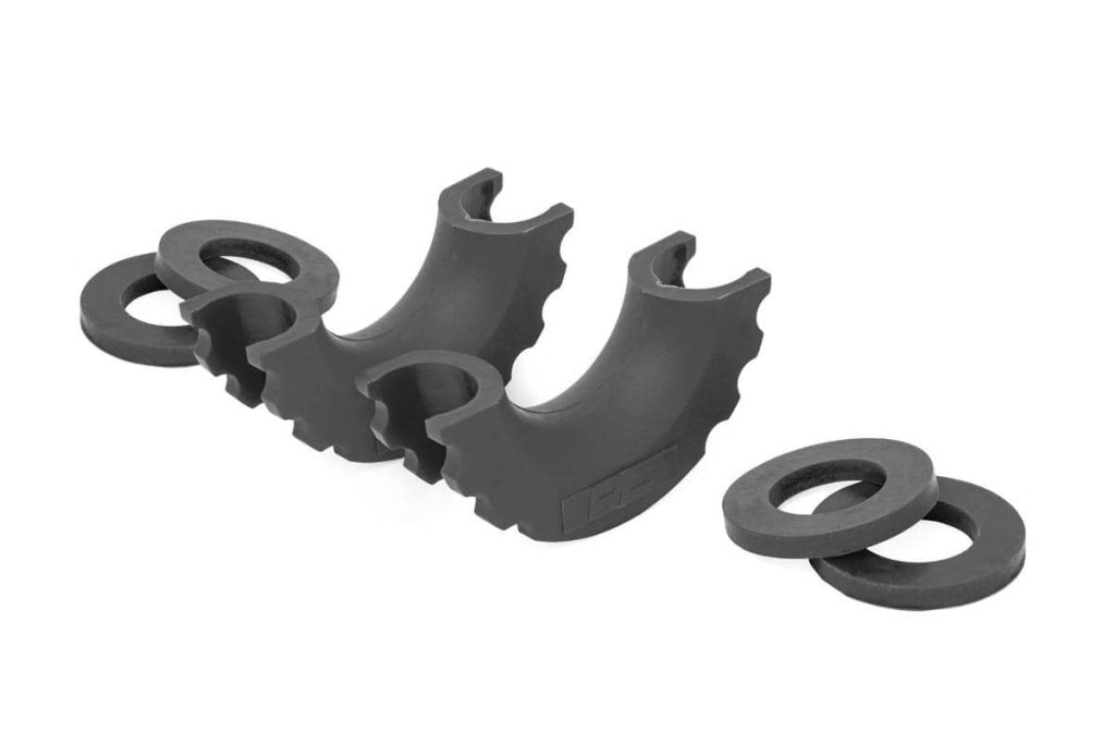Rough Country D-Ring Isolator Kit Pair Black