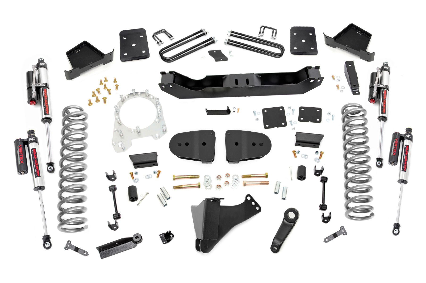 Rough Country 6 Inch Lift Kit OVLDS Vertex Ford F-250/F-350 Super Duty 4WD (23-26)