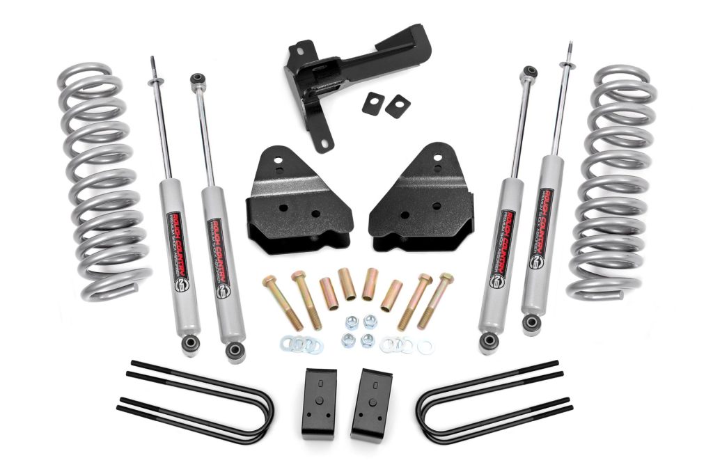 Rough Country 3 Inch Lift Kit N3 Front Gas Coils Ford F-250 Super Duty 4WD (17-22)