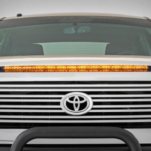Rough Country LED Light Kit Hood Bulge 40β³ White/Amber Strip Toyota Tundra (14-21)