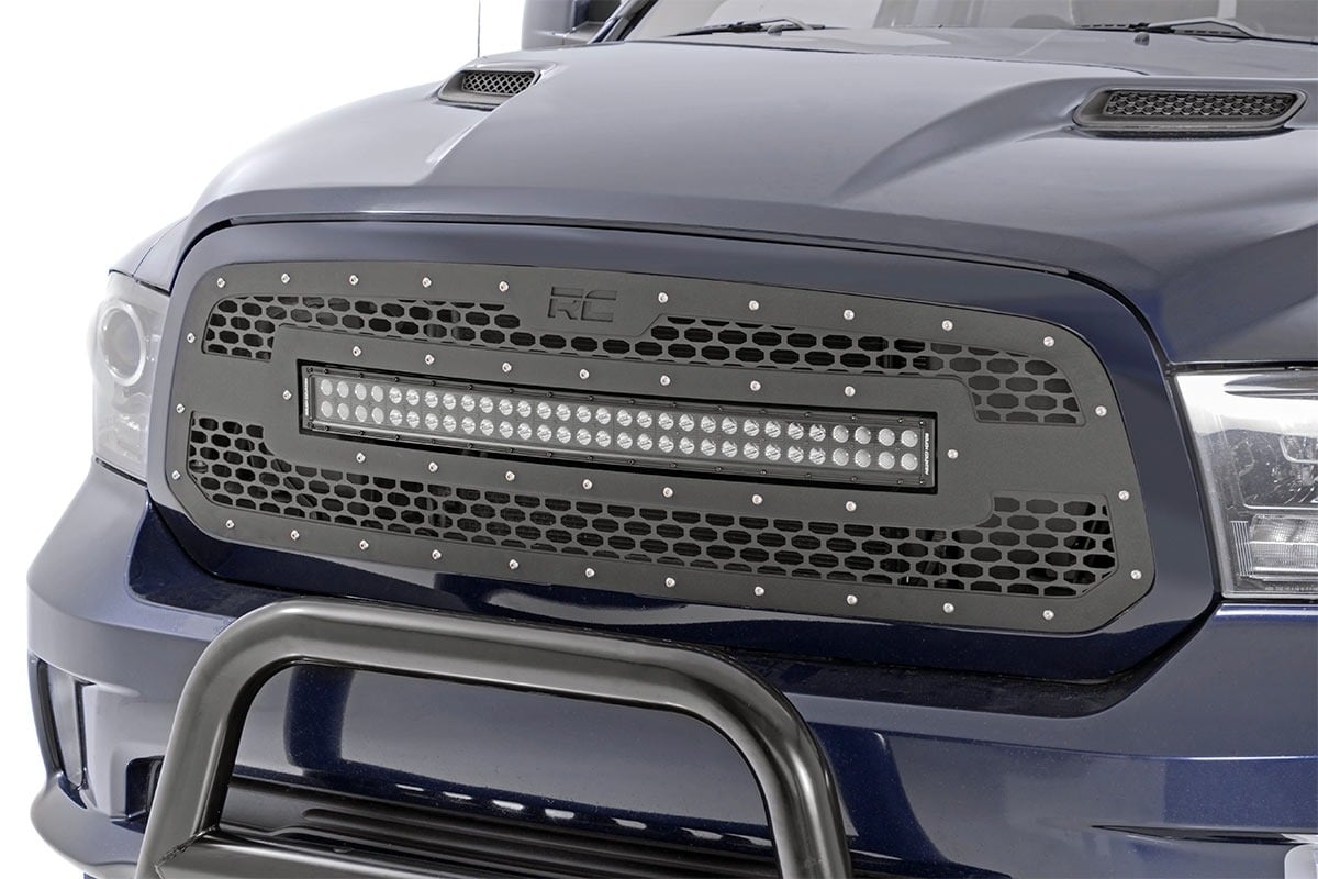 Rough Country 30 Inch Black Series LED Light Bar Curved Dual Row