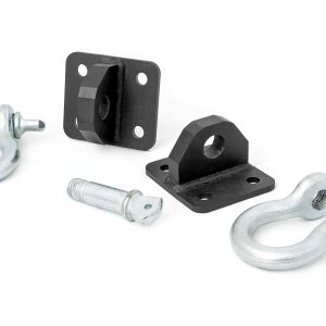 Rough Country D Ring Shackles and Mounts TJ Stubby XJ Winch Jeep Cherokee XJ (84-01)/Wrangler TJ (97-06)