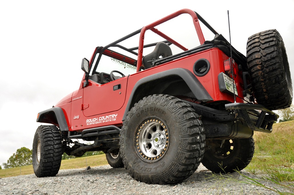 Rough Country 4 Inch Lift Kit Long Arm V2 Jeep Wrangler TJ 4WD (1997-2006)