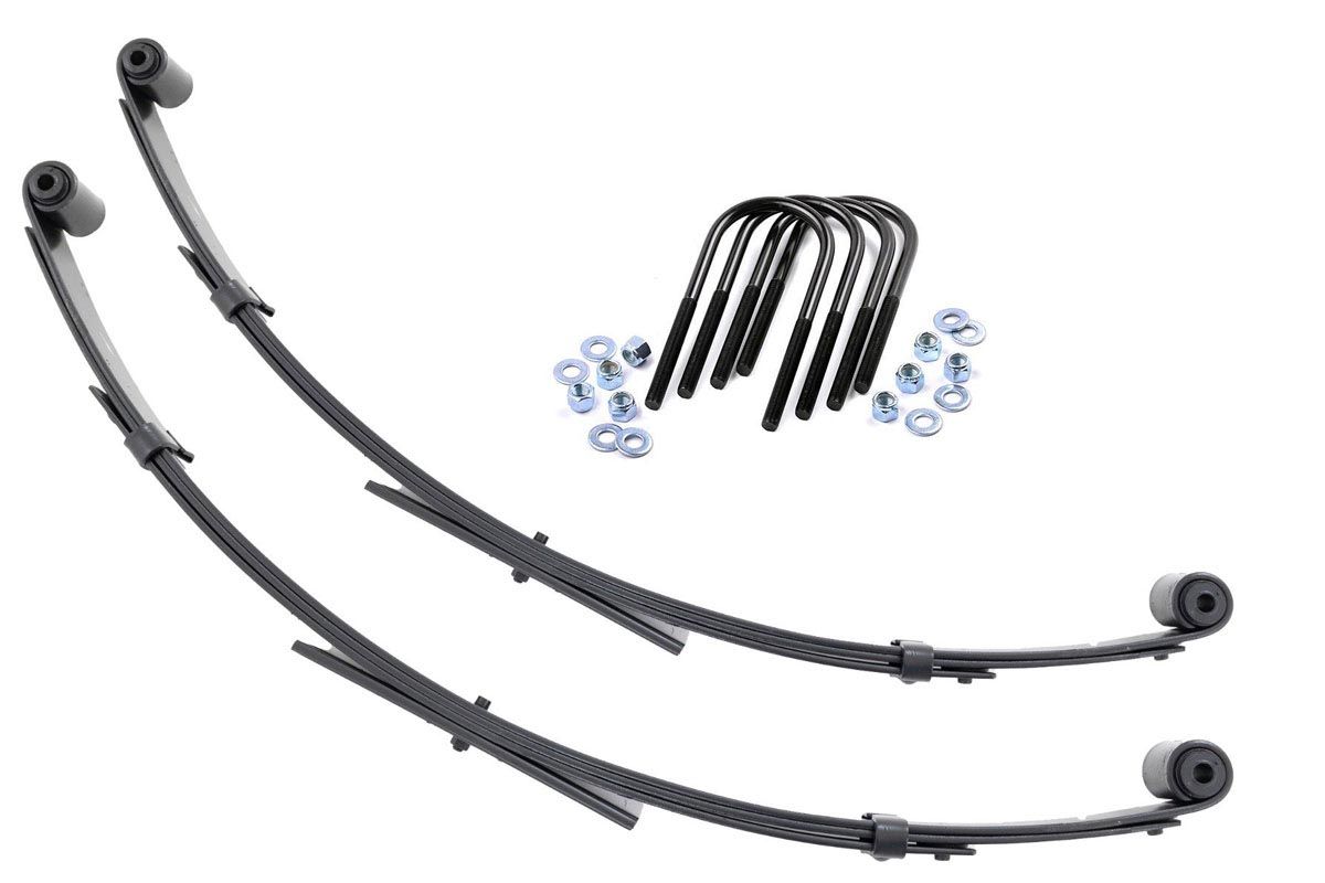 Rough Country Front Leaf Springs 2.5″ Lift Pair Jeep Wrangler YJ 4WD (1987-1995)