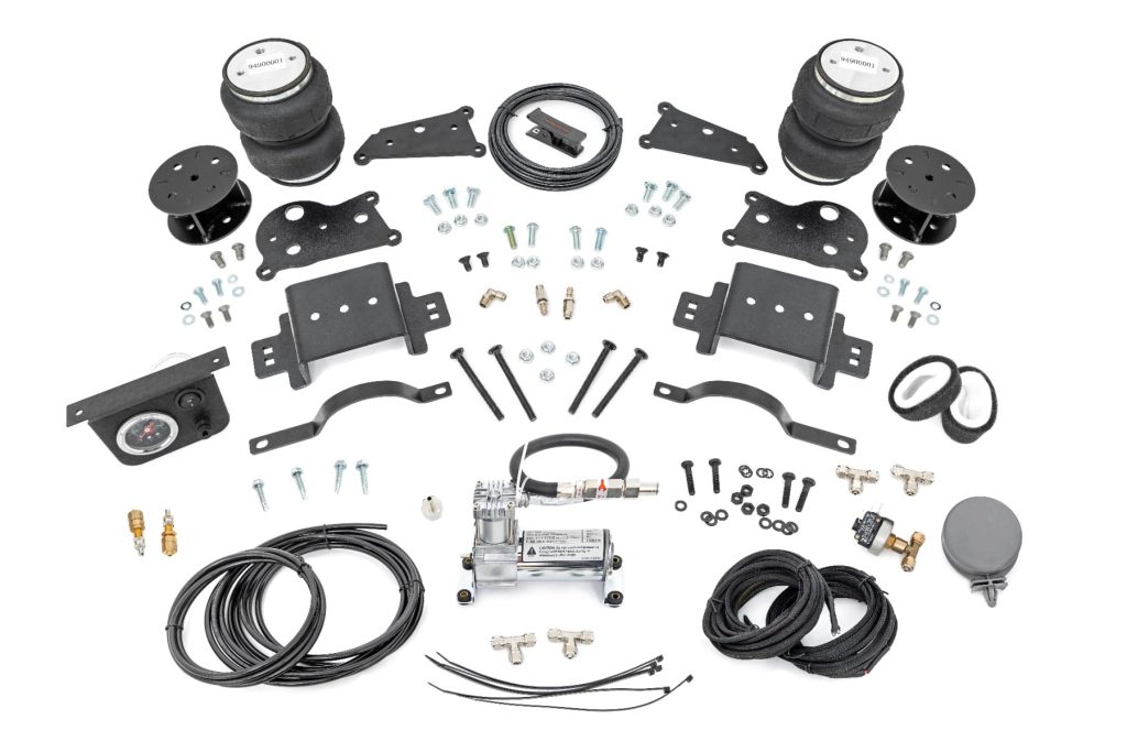 Rough Country Air Spring Spacer Kit w/ Compressor 5β³ Lift Ram 2500 4WD (2014-2026)