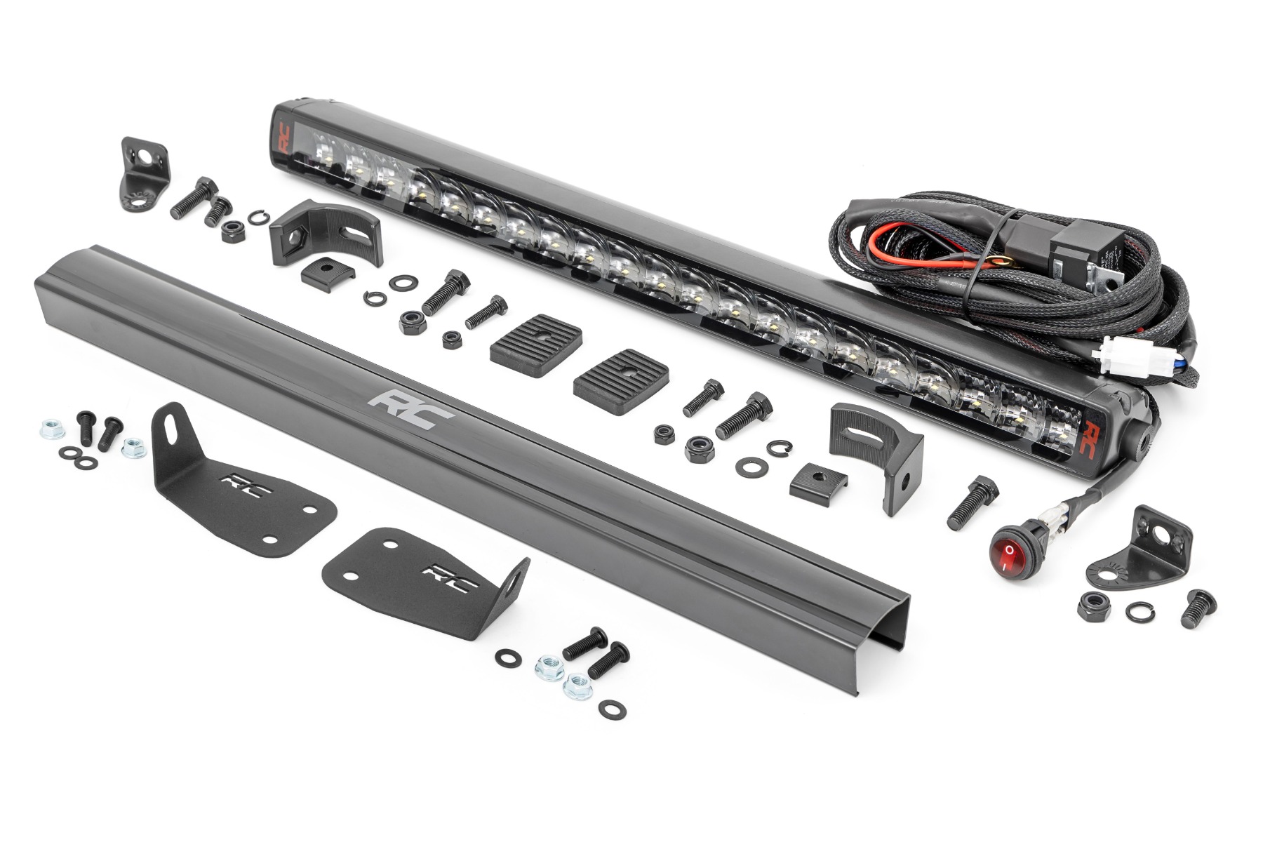 Rough Country LED Light Kit Bumper Mount 20″ Spectrum Single Row Ford Bronco Sport (21-26)