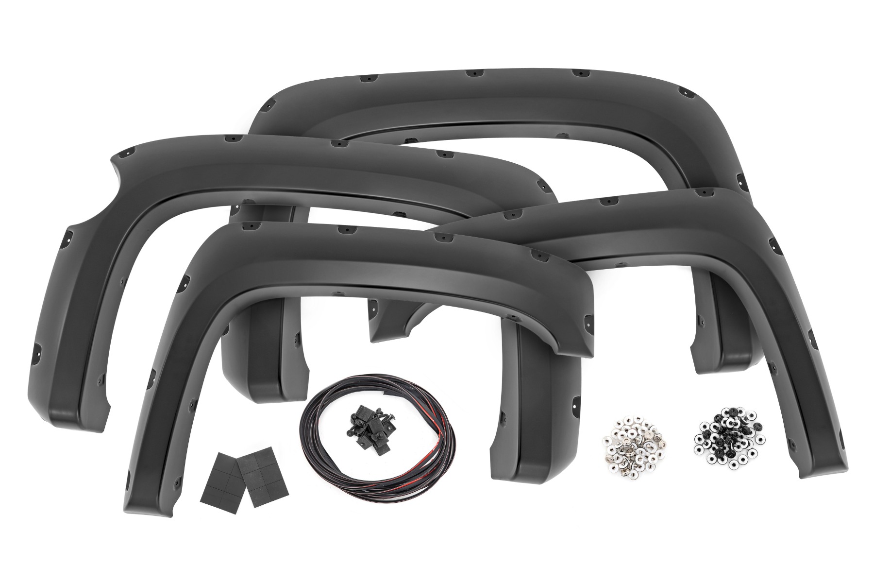 Rough Country Pocket Fender Flares 5β9β³ Bed 836 Blue Granite Chevy Silverado 1500 (07-13)