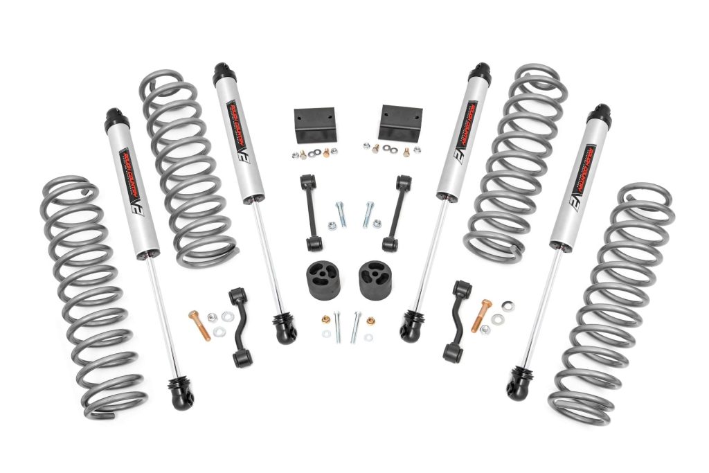 Rough Country 2.5 Inch Lift Kit Coils V2 Jeep Wrangler JL 4WD (2018-2023)