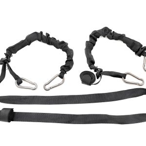 Elastic Straps | Carabiner Ends | 1" X 6' | Pair