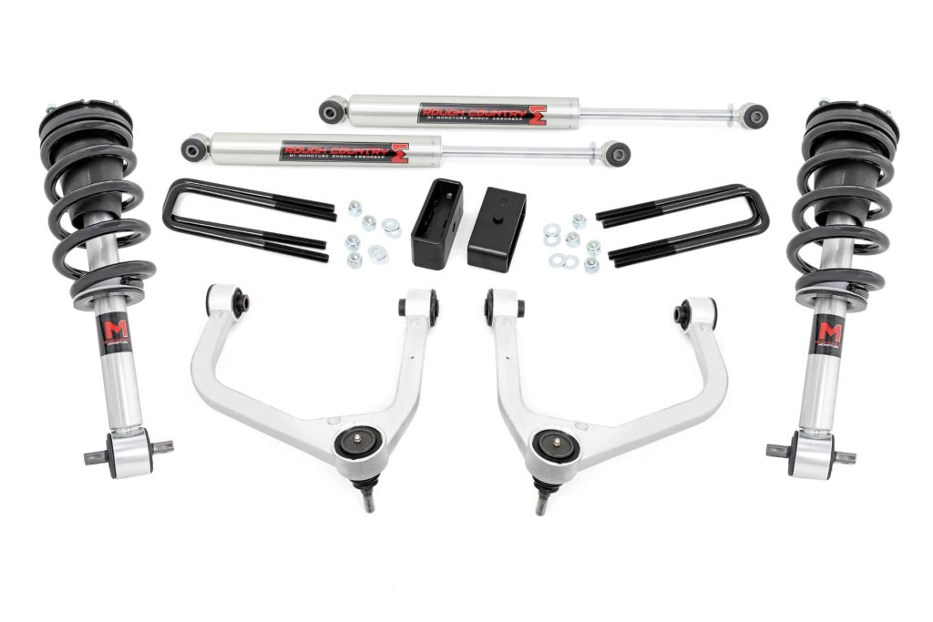 Rough Country 3.5 Inch Lift Kit M1 Struts/M1 GMC Sierra 1500 2WD/4WD (2019-2024)
