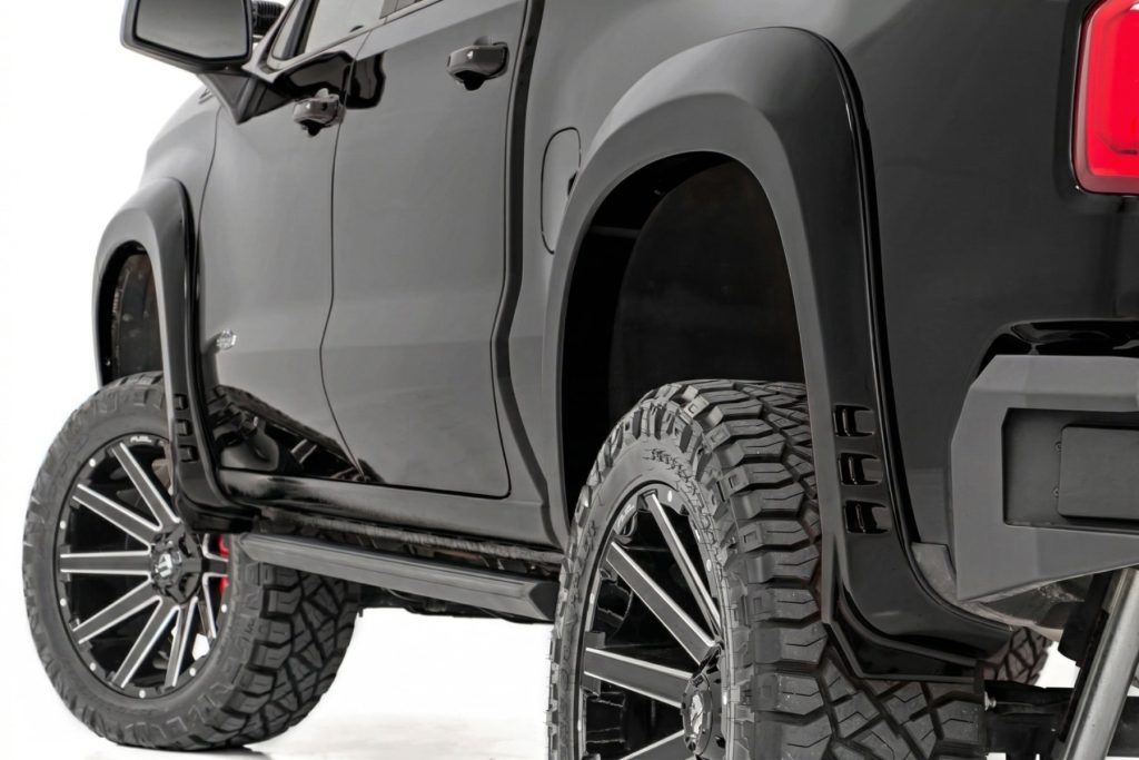 Rough Country SF1 Fender Flares GBA Black Chevy Silverado 1500 2WD/4WD (2019-2026)
