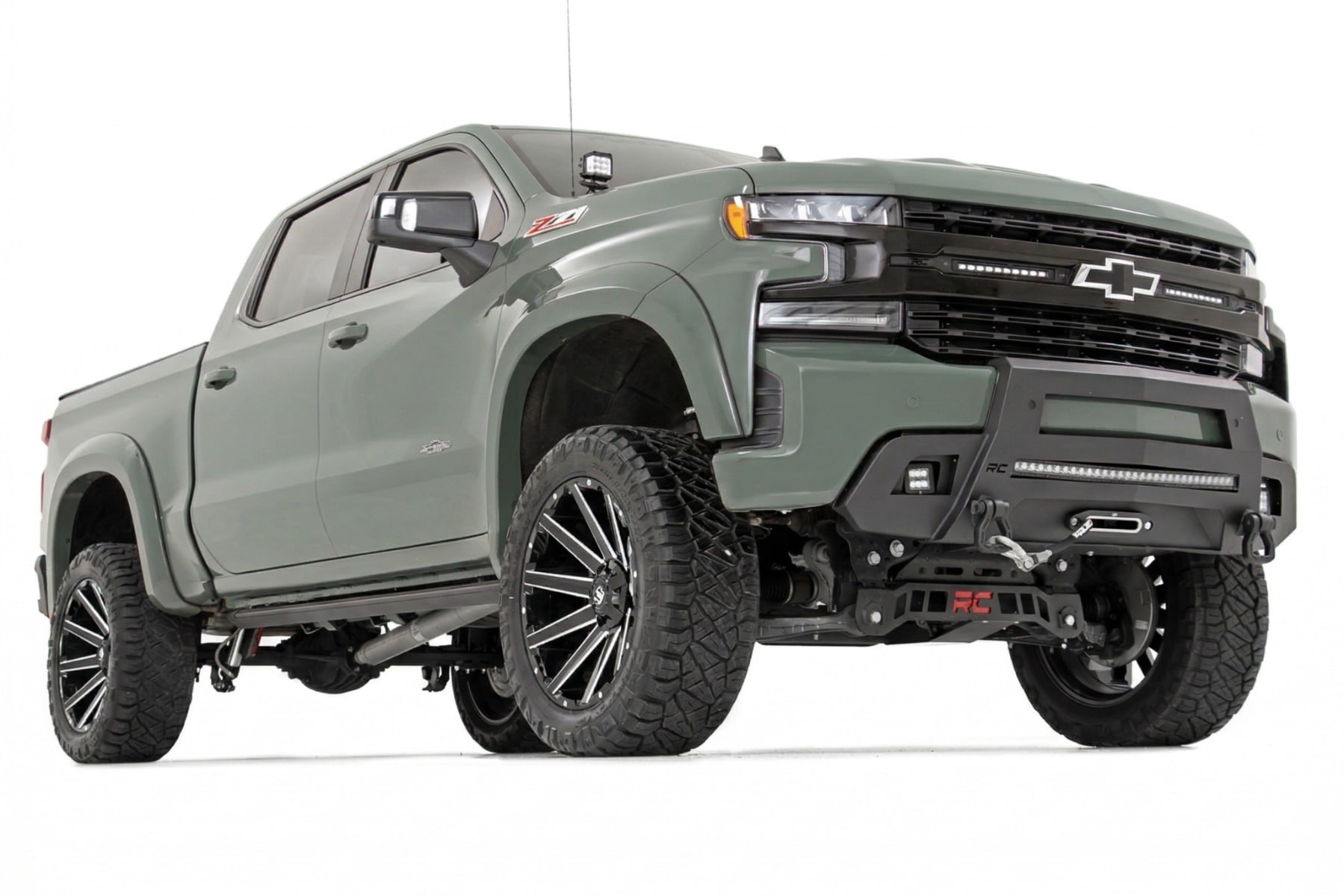 Rough Country SF1 Fender Flares GBD Cypress Gray Chevy Silverado 1500 2WD/4WD (19-26)