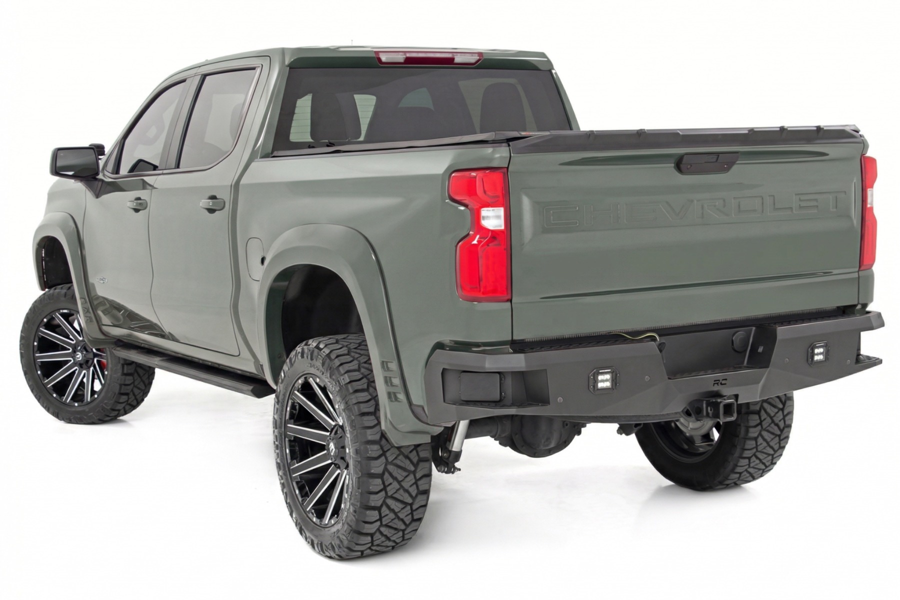 Rough Country SF1 Fender Flares GBD Cypress Gray Chevy Silverado 1500 2WD/4WD (19-26)