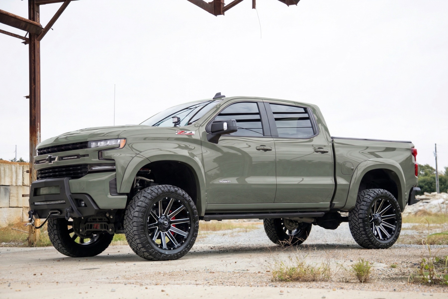 Rough Country SF1 Fender Flares GBD Cypress Gray Chevy Silverado 1500 2WD/4WD (19-26)