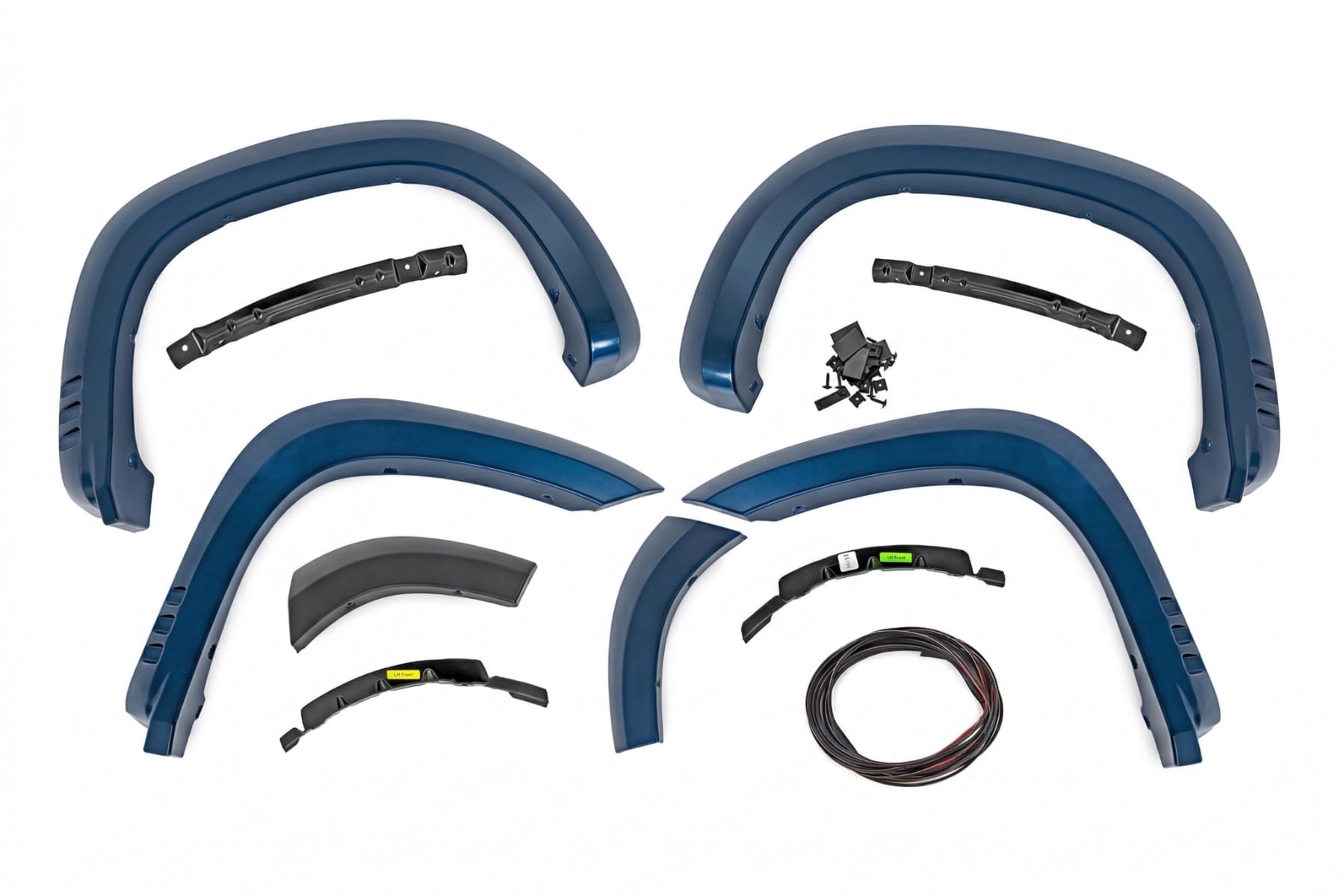 Rough Country SF1 Fender Flares GA0 Northsky Blue Chevy Silverado 1500 2WD/4WD (19-26)
