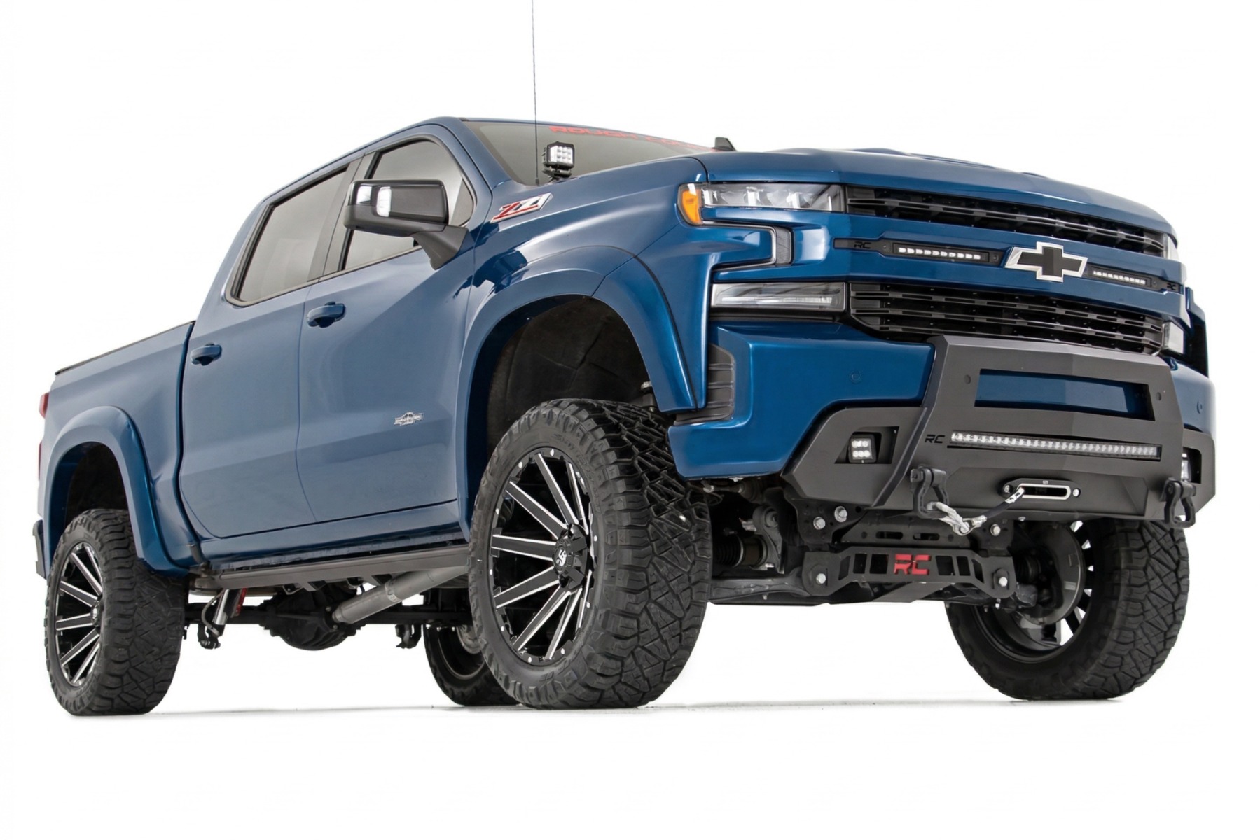 Rough Country SF1 Fender Flares GA0 Northsky Blue Chevy Silverado 1500 2WD/4WD (19-26)