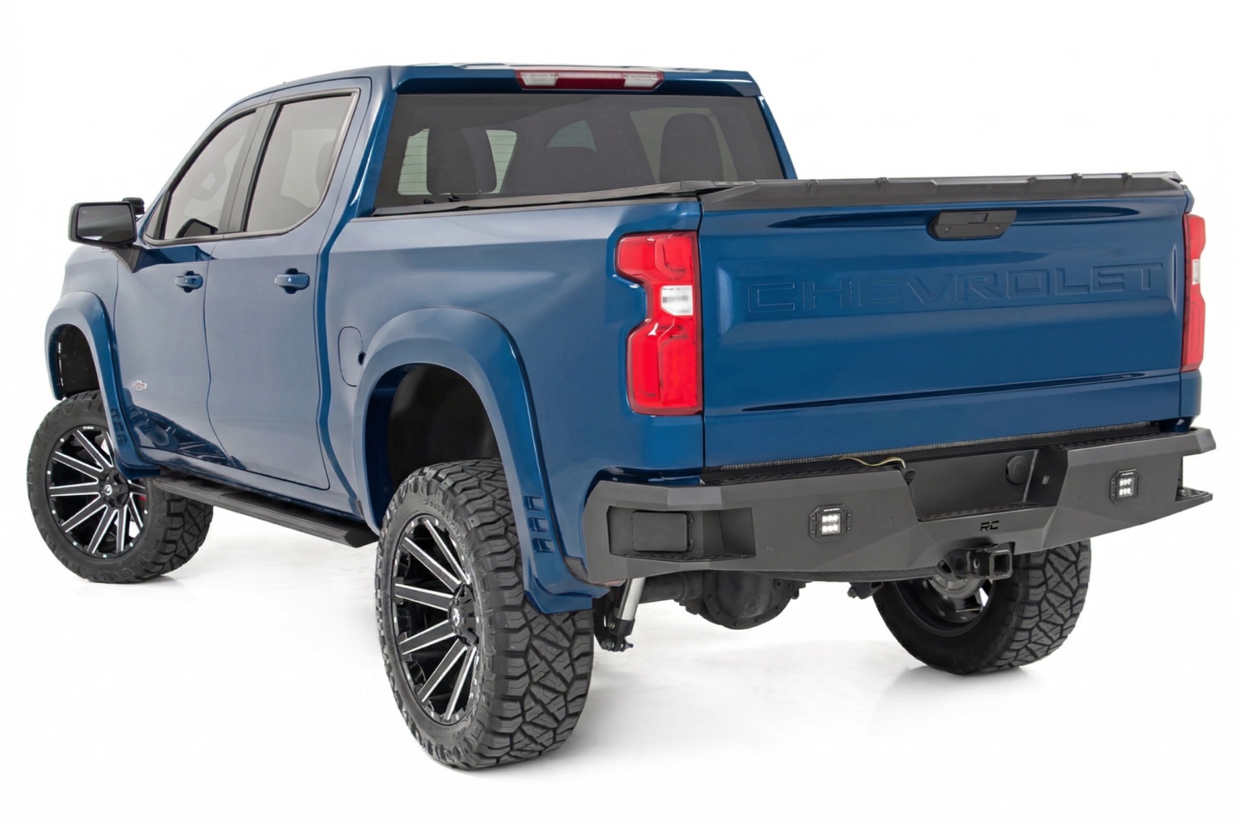 Rough Country SF1 Fender Flares GA0 Northsky Blue Chevy Silverado 1500 2WD/4WD (19-26)