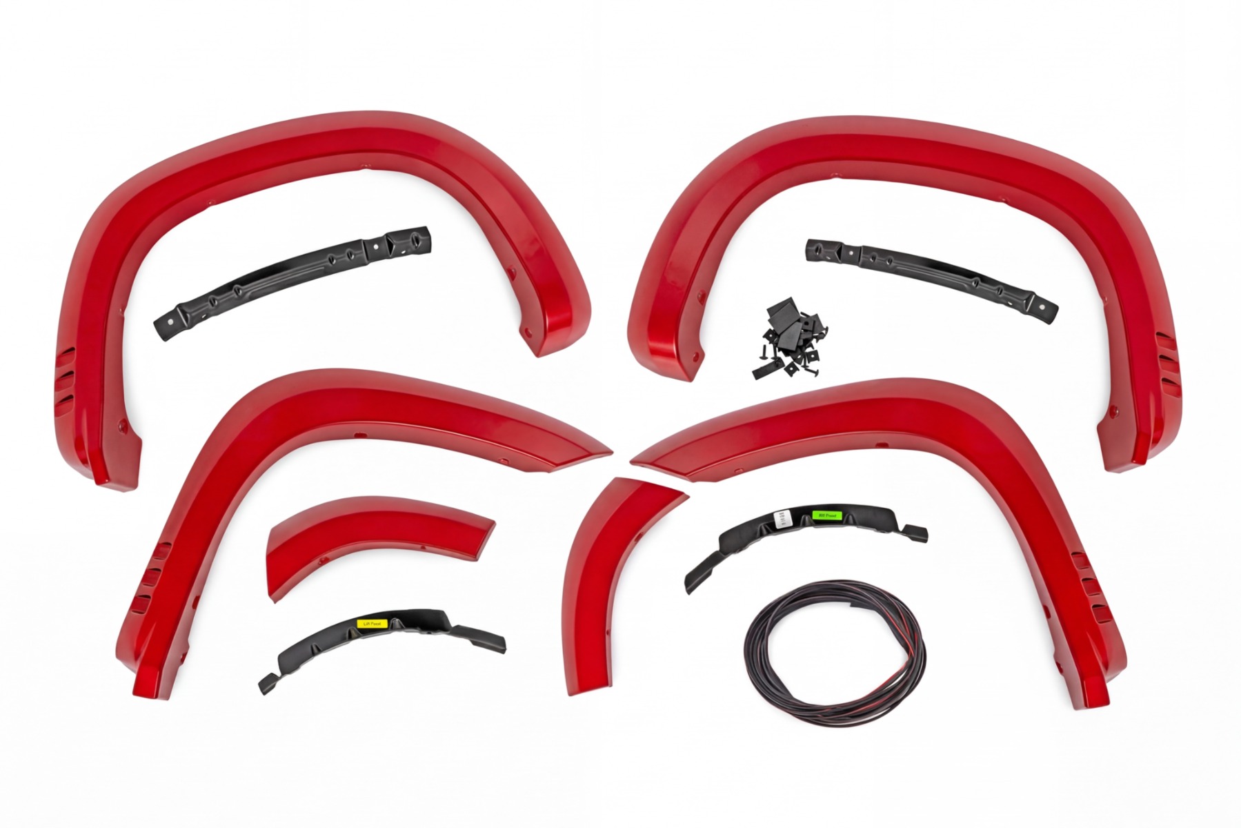 Rough Country SF1 Fender Flares G7C Red Hot Chevy Silverado 1500 2WD/4WD (2019-2026)