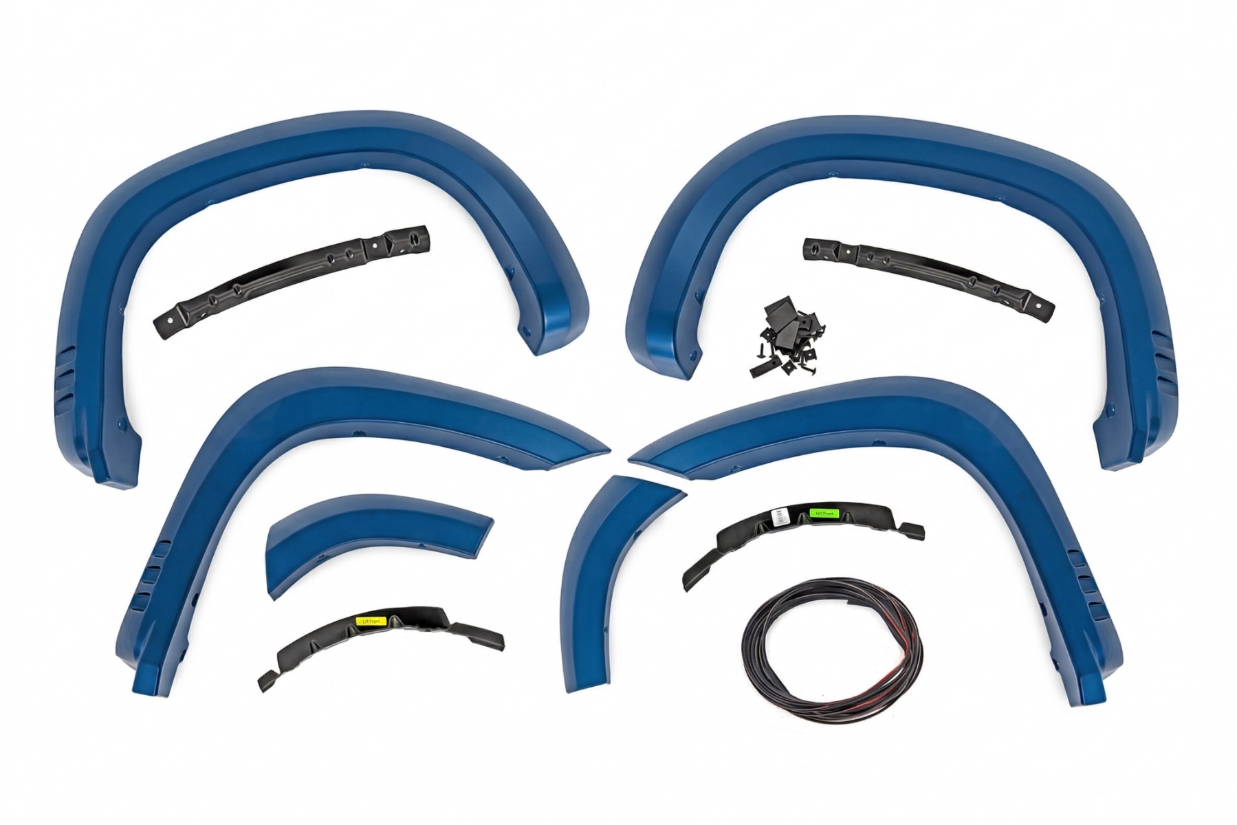 Rough Country SF1 Fender Flares GJV Riptide Blue Chevy Silverado 1500 2WD/4WD (19-26)