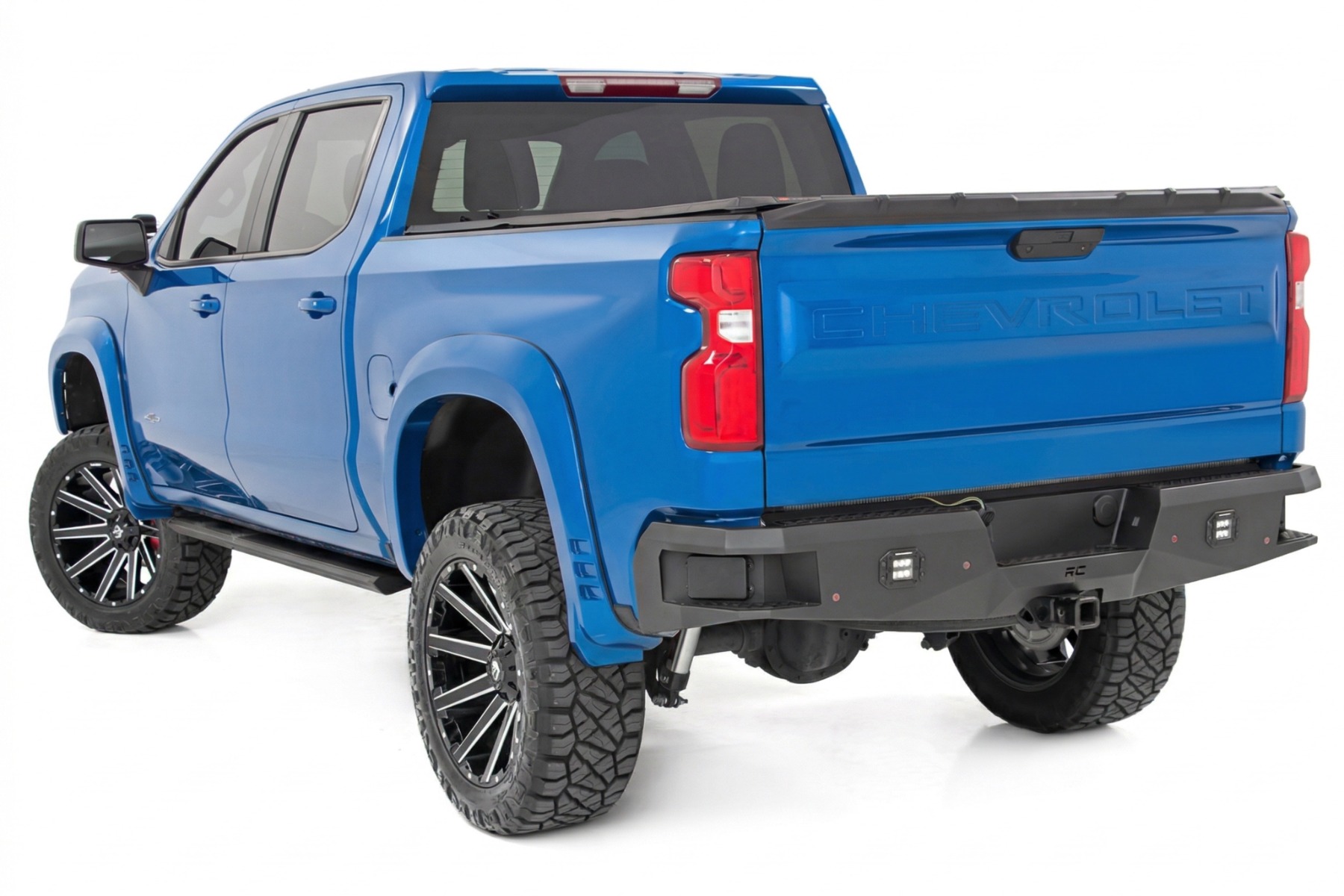 Rough Country SF1 Fender Flares GJV Riptide Blue Chevy Silverado 1500 2WD/4WD (19-26)