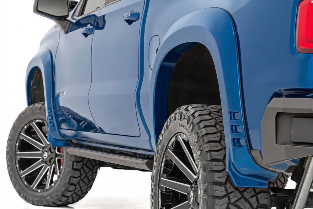 Rough Country SF1 Fender Flares GJV Riptide Blue Chevy Silverado 1500 2WD/4WD (19-26)