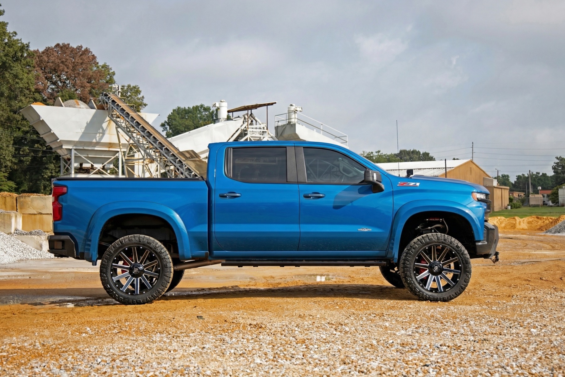 Rough Country SF1 Fender Flares GJV Riptide Blue Chevy Silverado 1500 2WD/4WD (19-26)