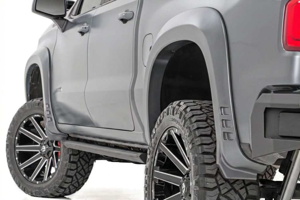 Rough Country SF1 Fender Flares G9K Satin Steel Chevy Silverado 1500 2WD/4WD (19-26)