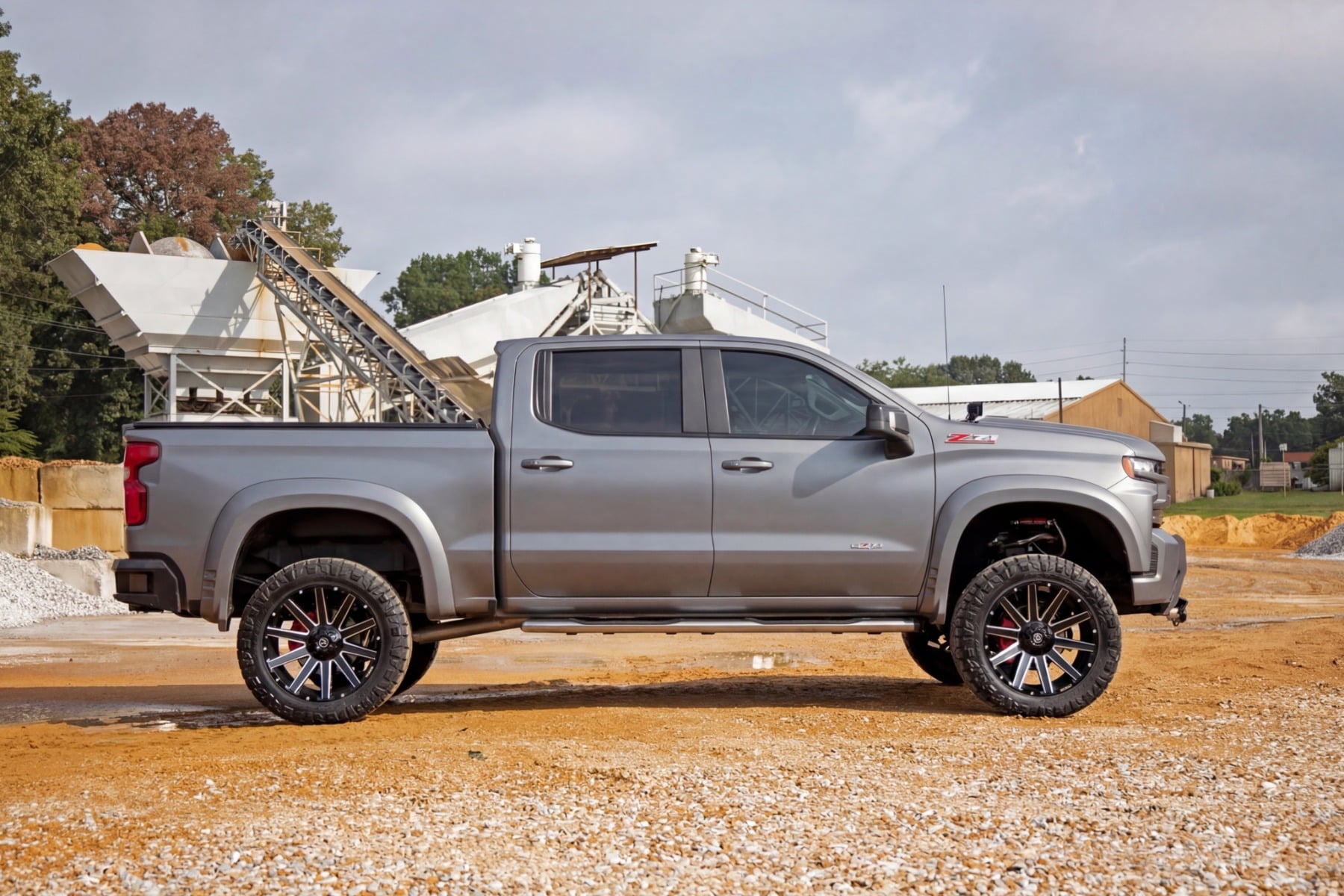 Rough Country SF1 Fender Flares G9K Satin Steel Chevy Silverado 1500 2WD/4WD (19-26)