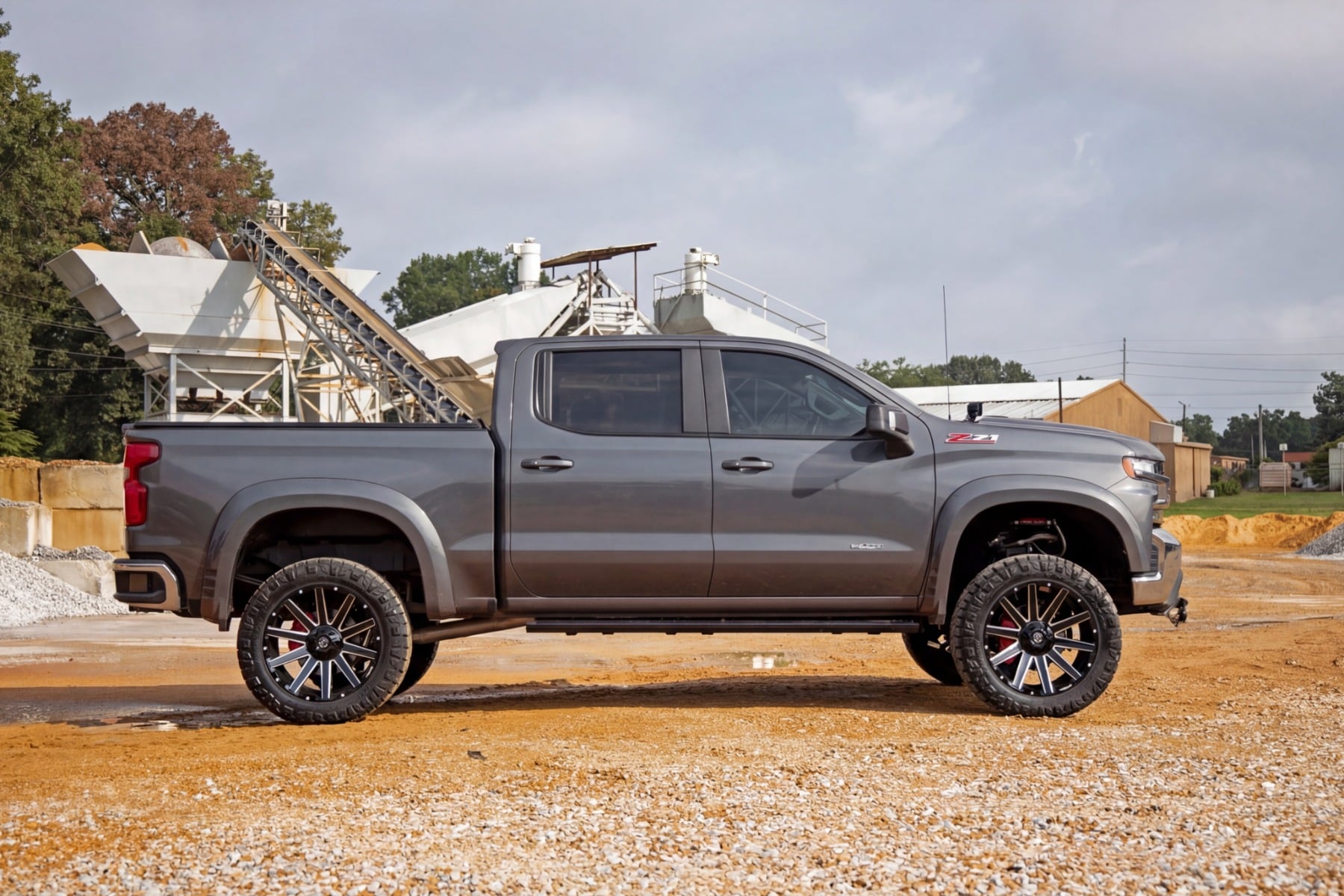 Rough Country SF1 Fender Flares GXD Sterling Grey Metallic Chevy Silverado 1500 (19-26)