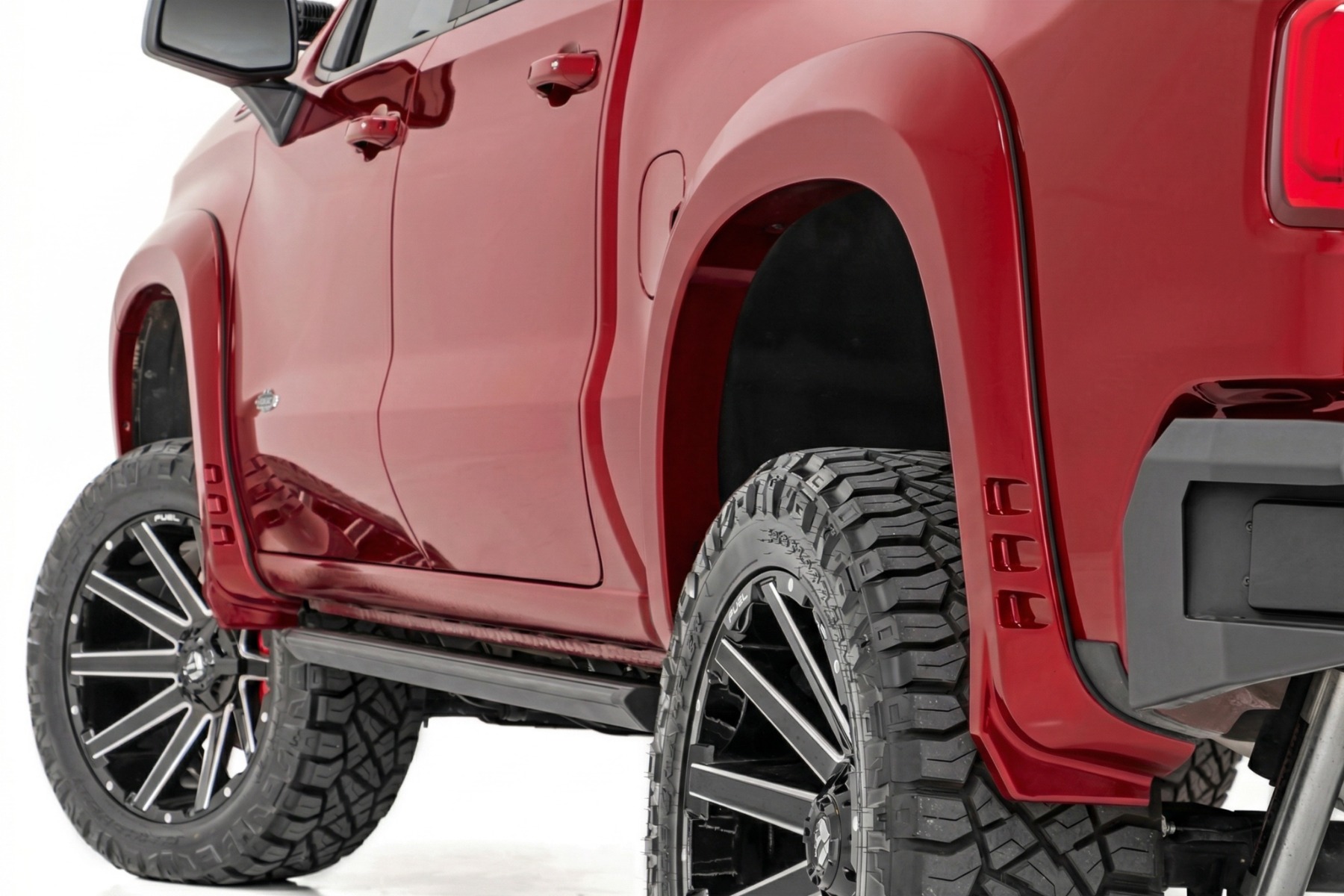 Rough Country SF1 Fender Flares GCN Victory Red Chevy Silverado 1500 2WD/4WD (19-26)