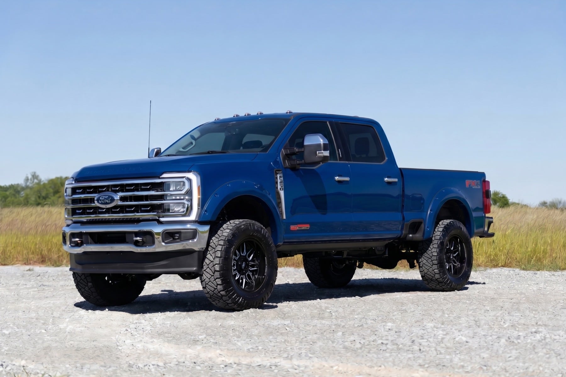 Rough Country Pocket Fender Flares E9 Argon Blue Ford F-250/F-350 Super Duty (23-26)