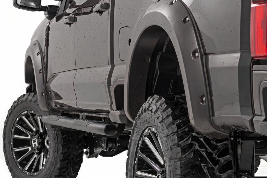 Rough Country Pocket Fender Flares M7 Carbonized Gray Ford F-250/F-350 Super Duty (23-26)