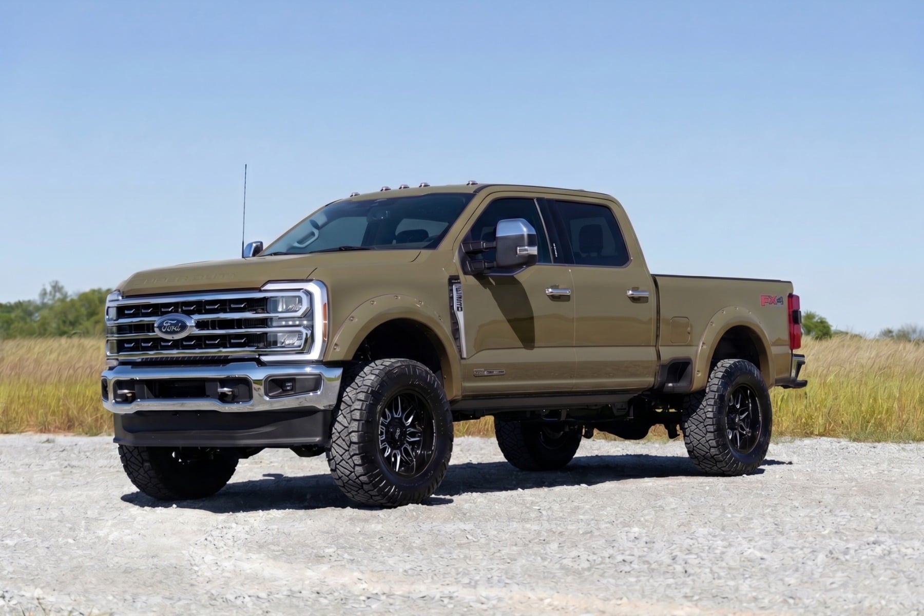 Rough Country Pocket Fender Flares T9 Marsh Gray Ford F-250/F-350 Super Duty (23-26)