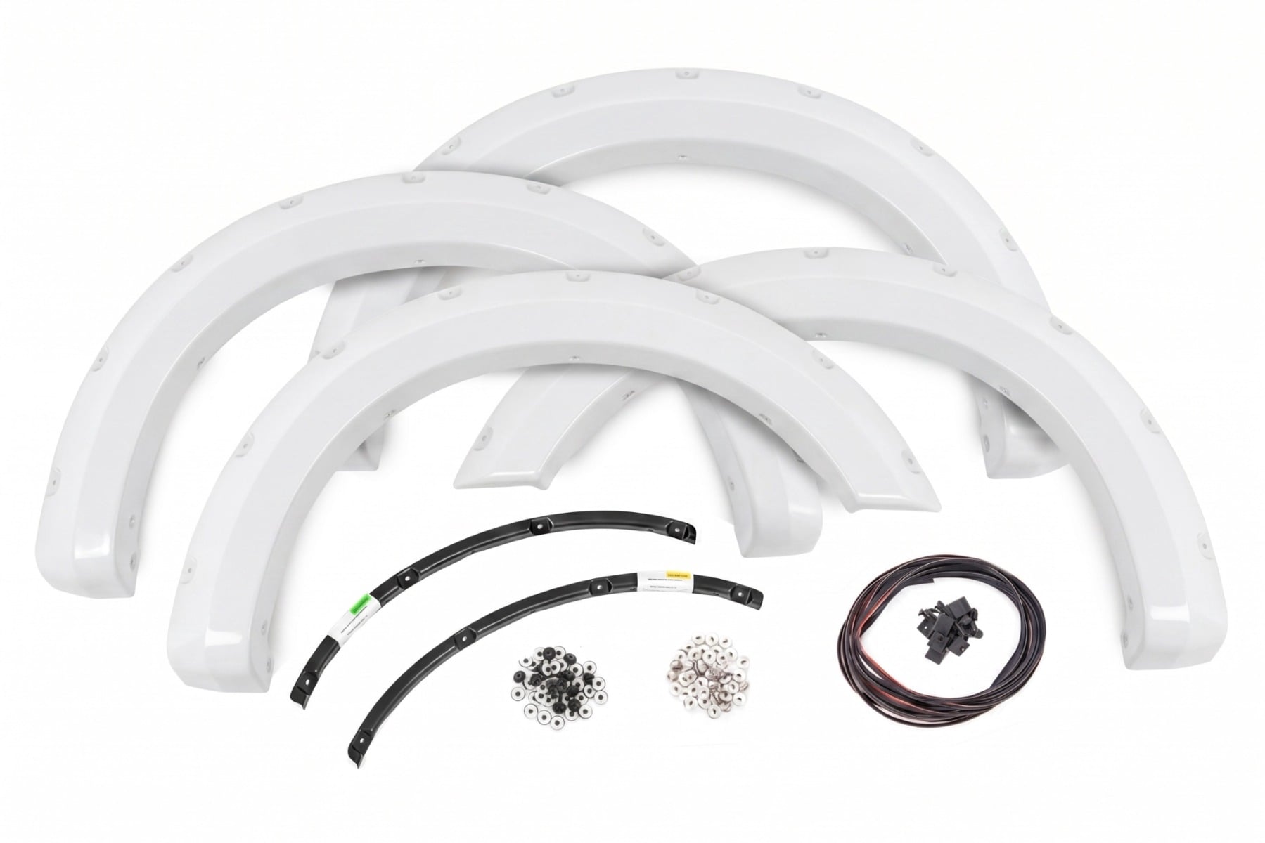 Rough Country Pocket Fender Flares Z1 Oxford White Ford F-250/F-350 Super Duty (23-26)