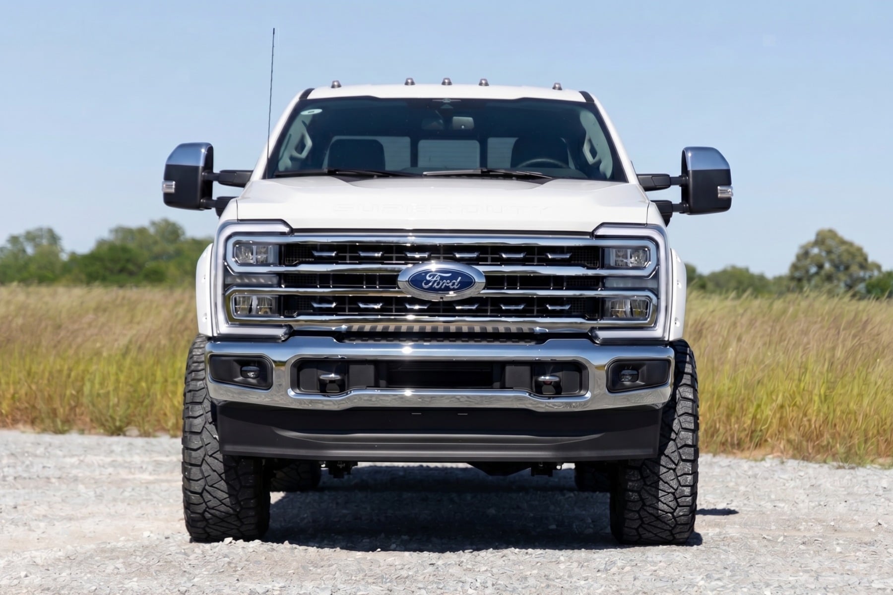 Rough Country Pocket Fender Flares Z1 Oxford White Ford F-250/F-350 Super Duty (23-26)