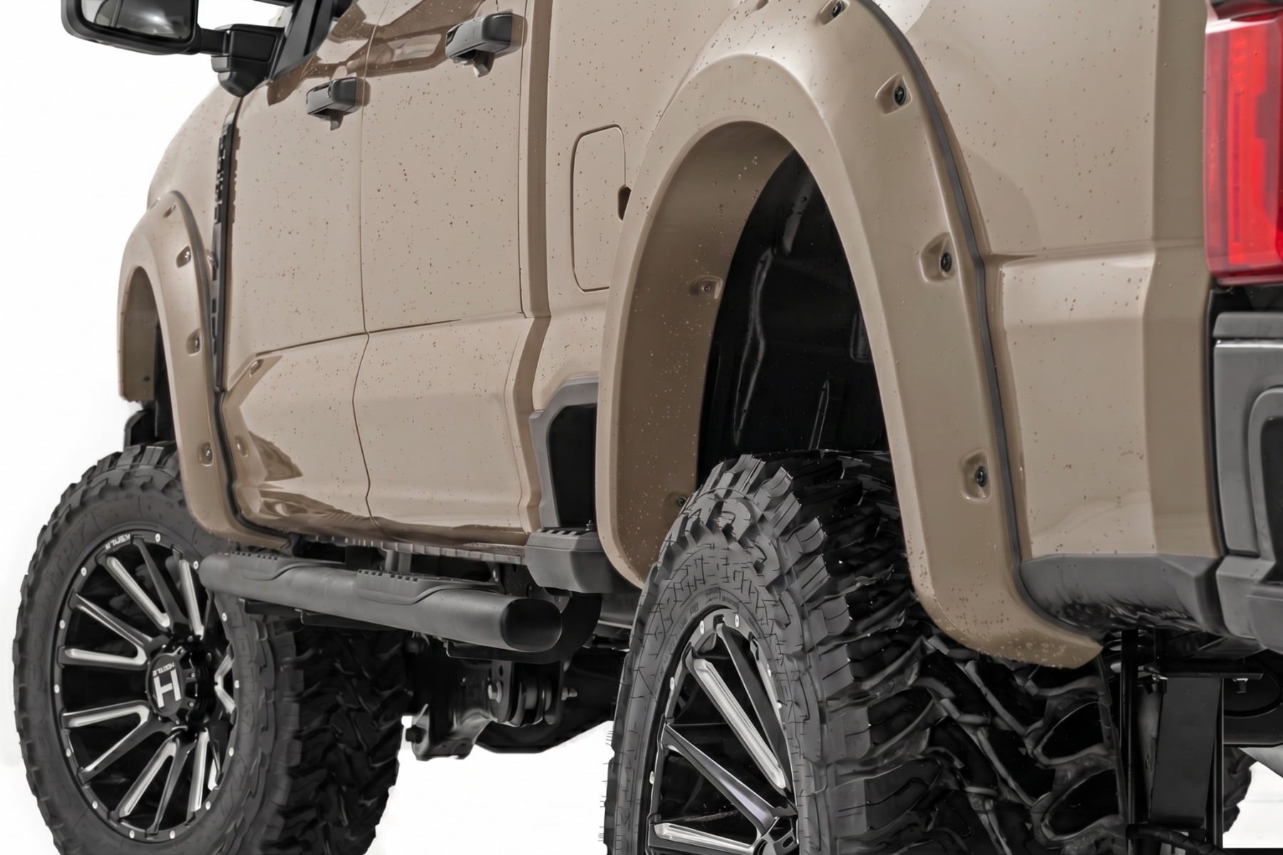 Rough Country Pocket Fender Flares D1 Stone Gray Ford F-250/F-350 Super Duty (23-26)