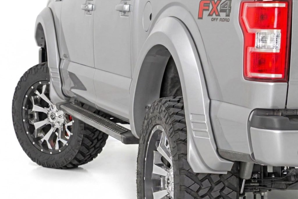 Rough Country SF1 Fender Flares JS Iconic Silver Ford F-150 2WD/4WD (2018-2020)