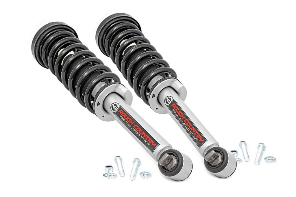 Rough Country Loaded Strut Pair 4 Inch Ford F-150 4WD (2014-2026)
