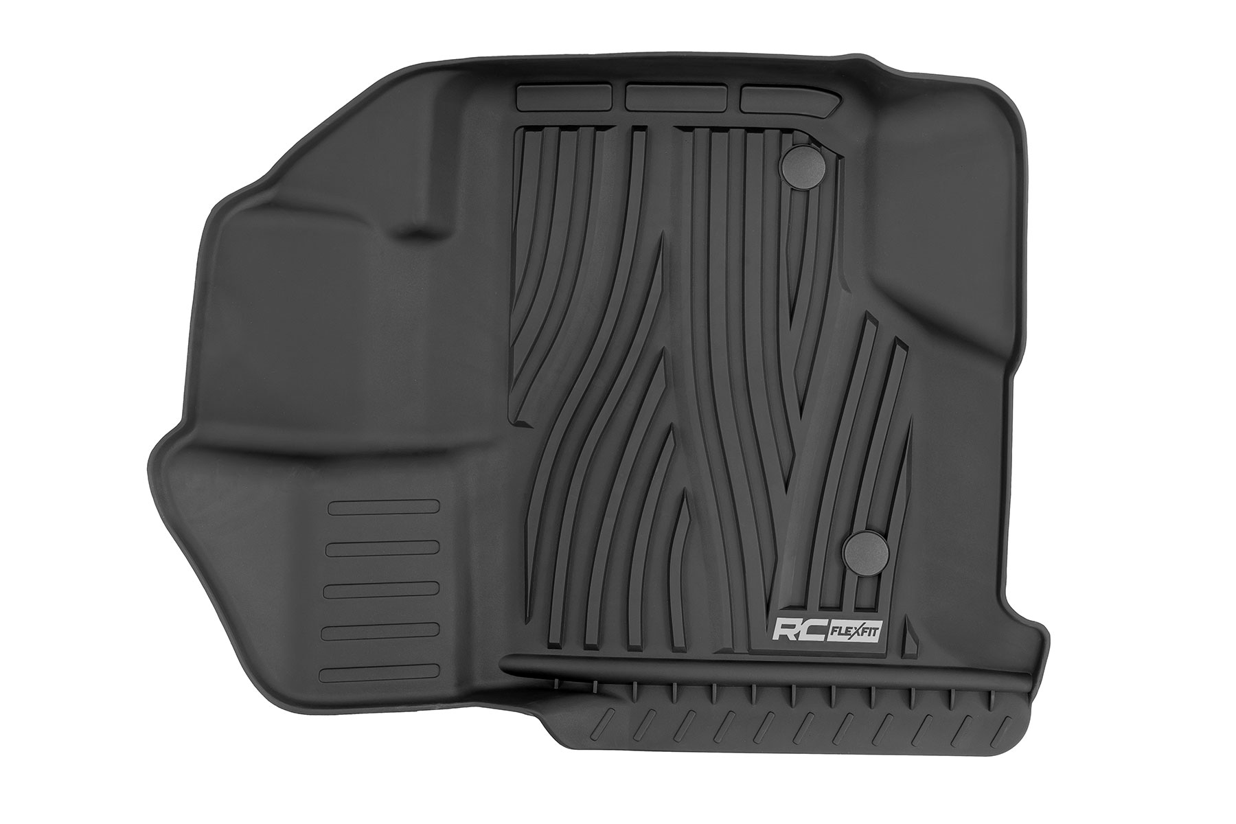 Rough Country Flex-Fit Floor Mats Front Ford F-150 (15-26)/F-150 Lightning (22-26)/Raptor (17-26)