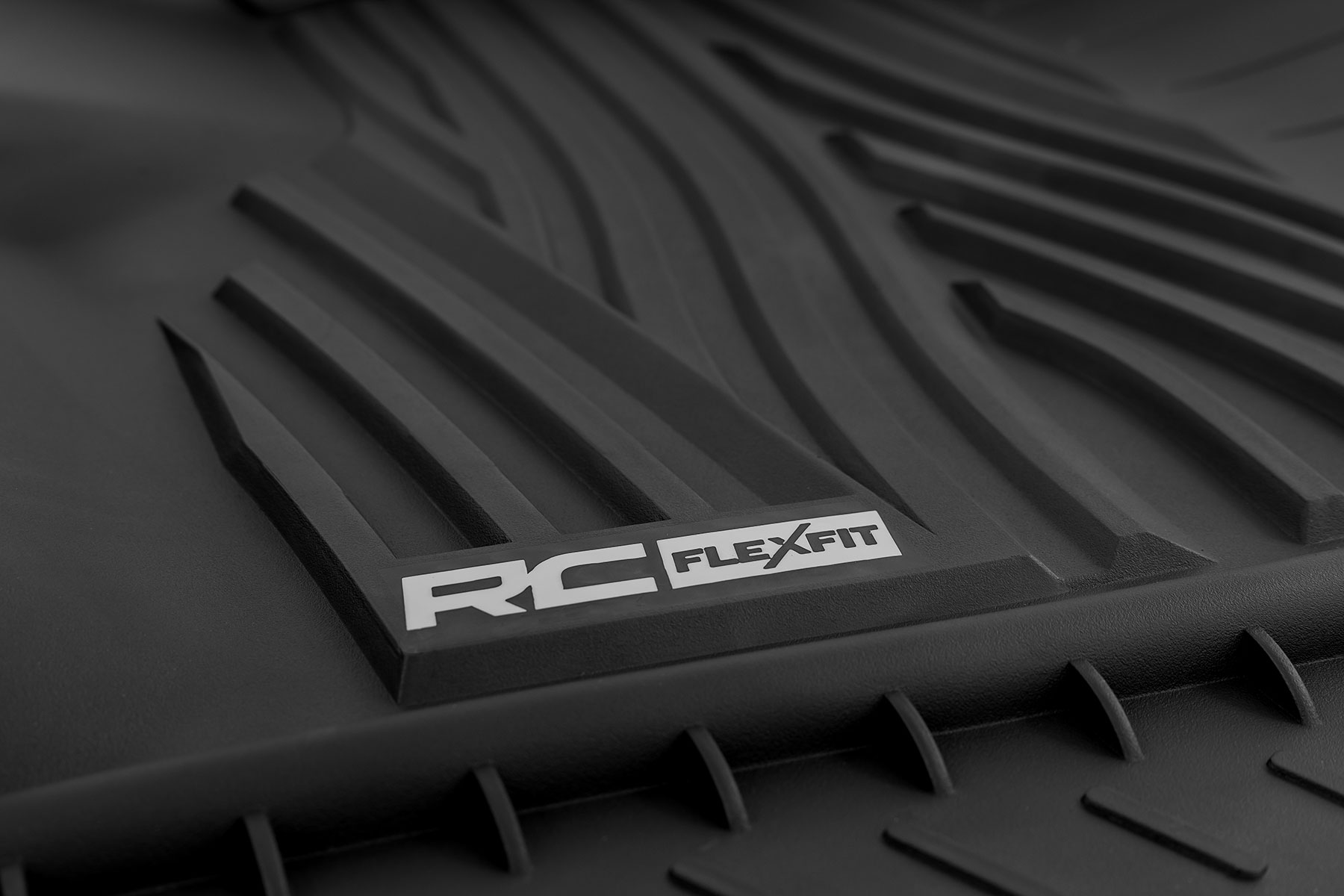 Rough Country Flex-Fit Floor Mats Front Ford F-150 (15-26)/F-150 Lightning (22-26)/Raptor (17-26)