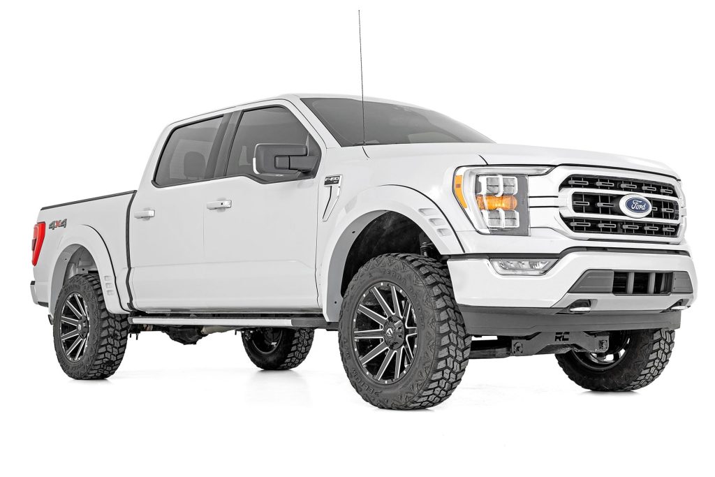 Rough Country SF1 Fender Flares JS Iconic Silver Ford F-150 2WD/4WD (2021-2026)