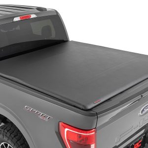 Rough Country Soft Roll Up Bed Cover 5’7″ Bed Ford F-150/F-150 Lightning/Raptor (15-26)