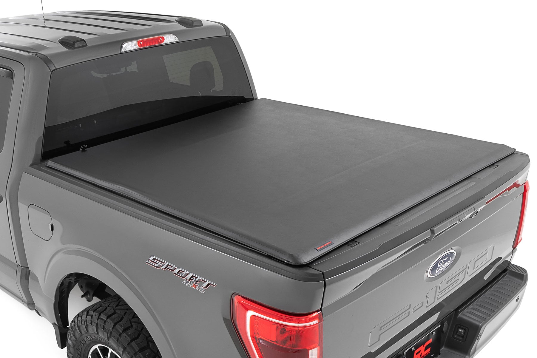 Rough Country Soft Roll Up Bed Cover 5β7β³ Bed Ford F-150/F-150 Lightning/Raptor (15-26)