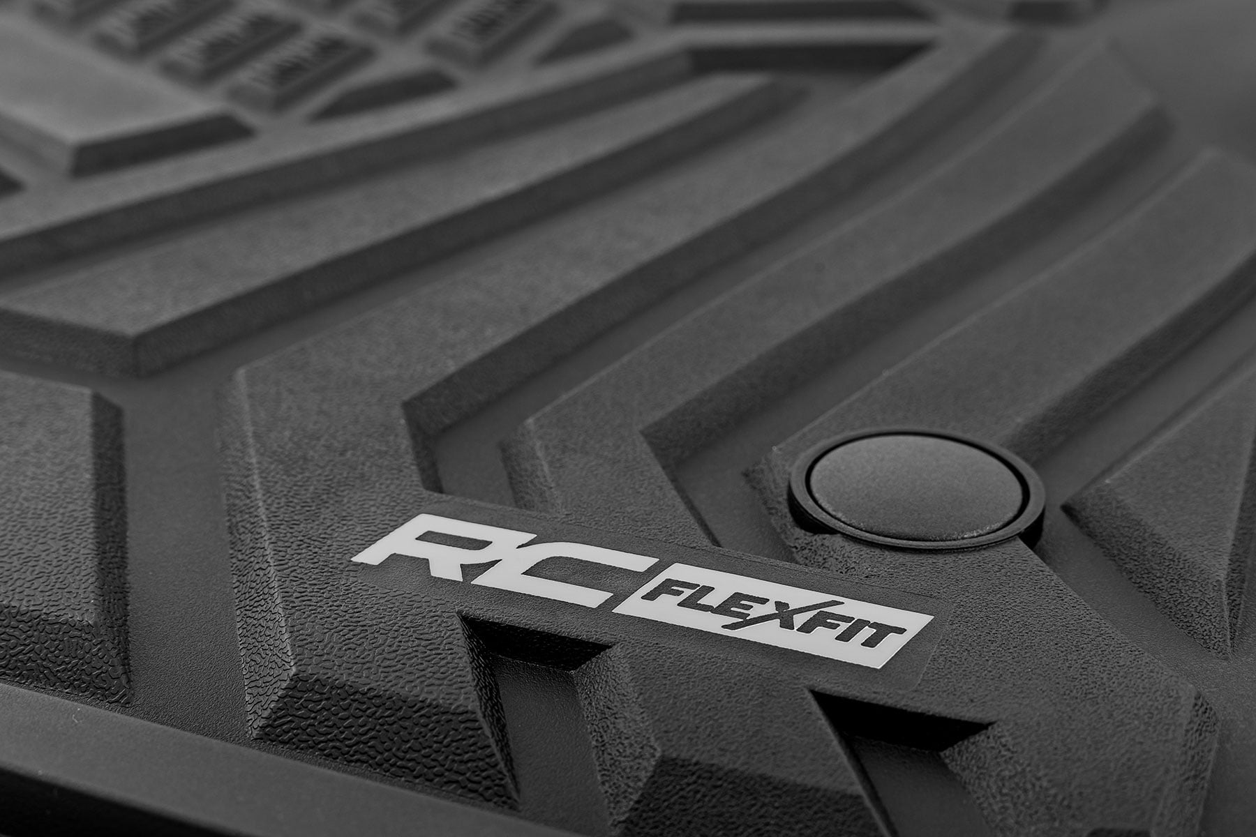 Rough Country Flex-Fit Floor Mats Front and Rear Ford F-250/F-350 Super Duty (17-26)