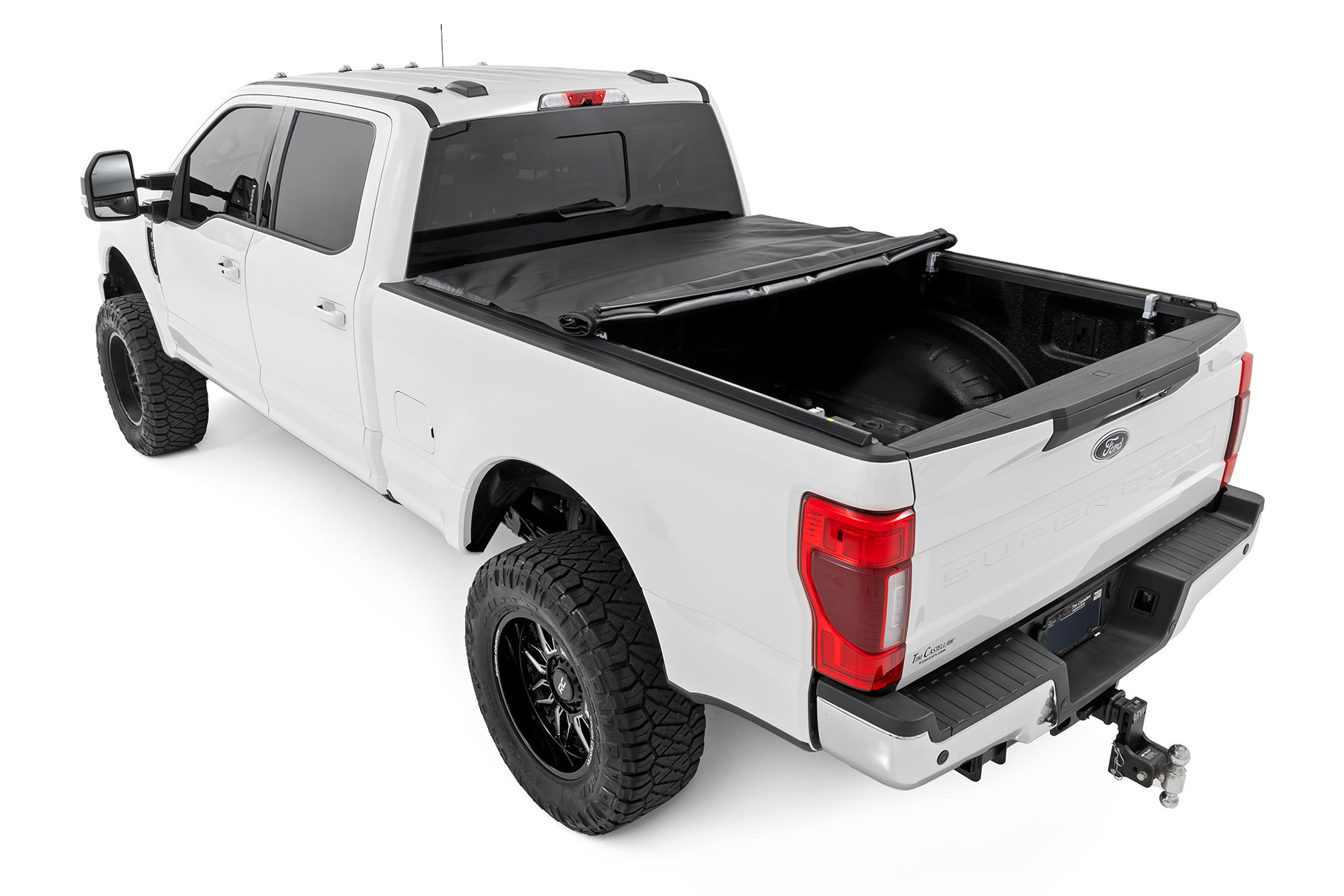 Rough Country Soft Roll Up Bed Cover 6β10β Bed Ford F-250/F-350 Super Duty (17-26)