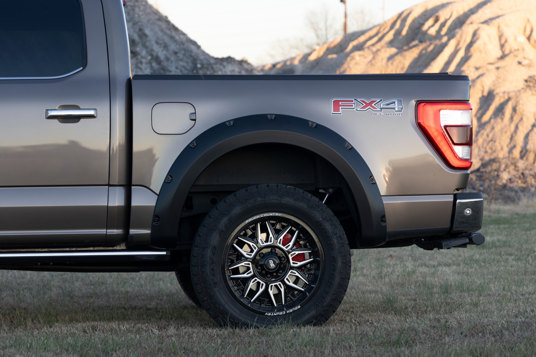 Rough Country Pocket Fender Flares LJ Darkened Bronze Ford F-150 2WD/4WD (2021-2026)
