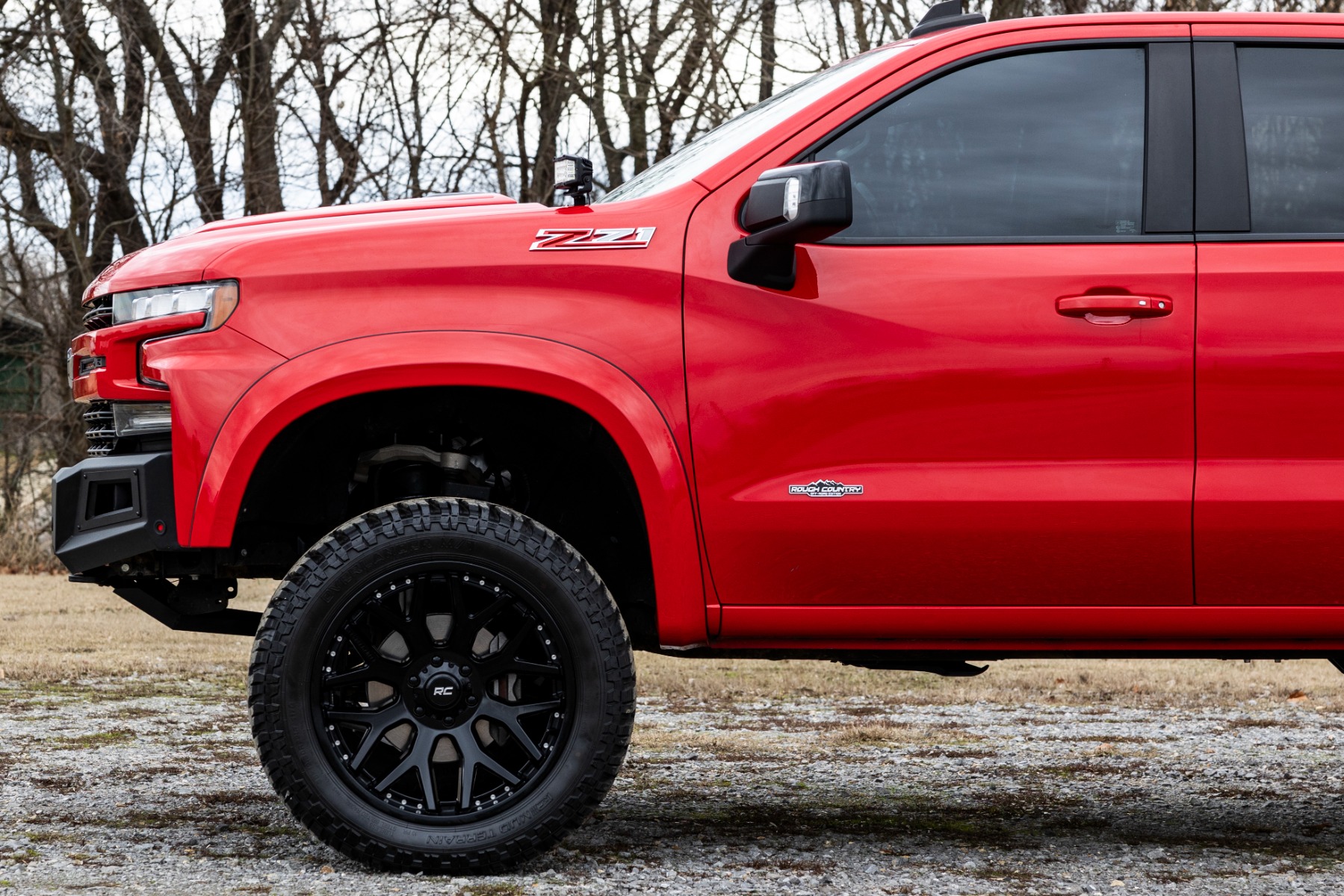 Rough Country Sport Fender Flares G42 White Sands Chevy Silverado 1500 2WD/4WD (19-26)