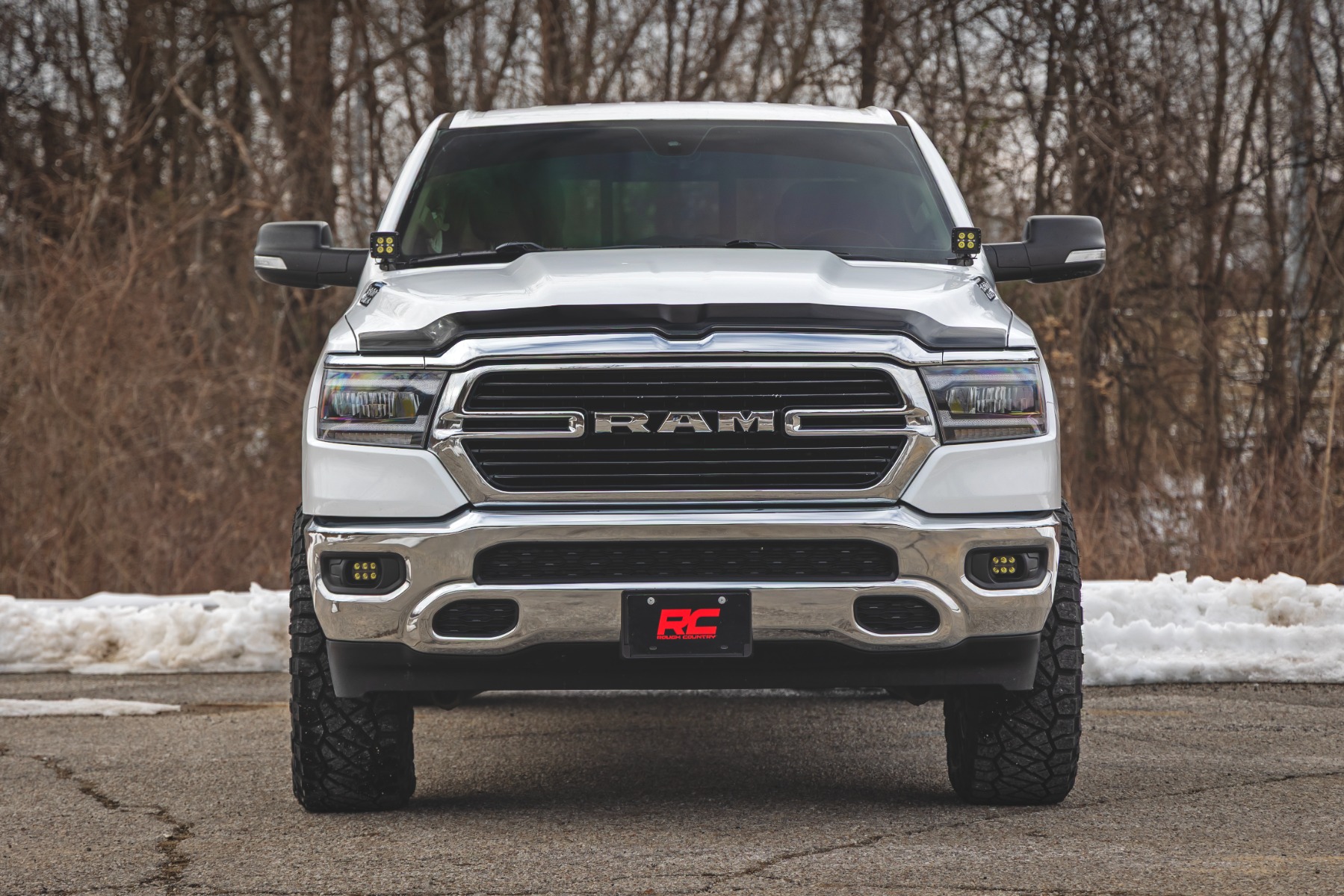 Rough Country Hood Protector Gloss Black Ram 1500 2WD/4WD (2019-2026)