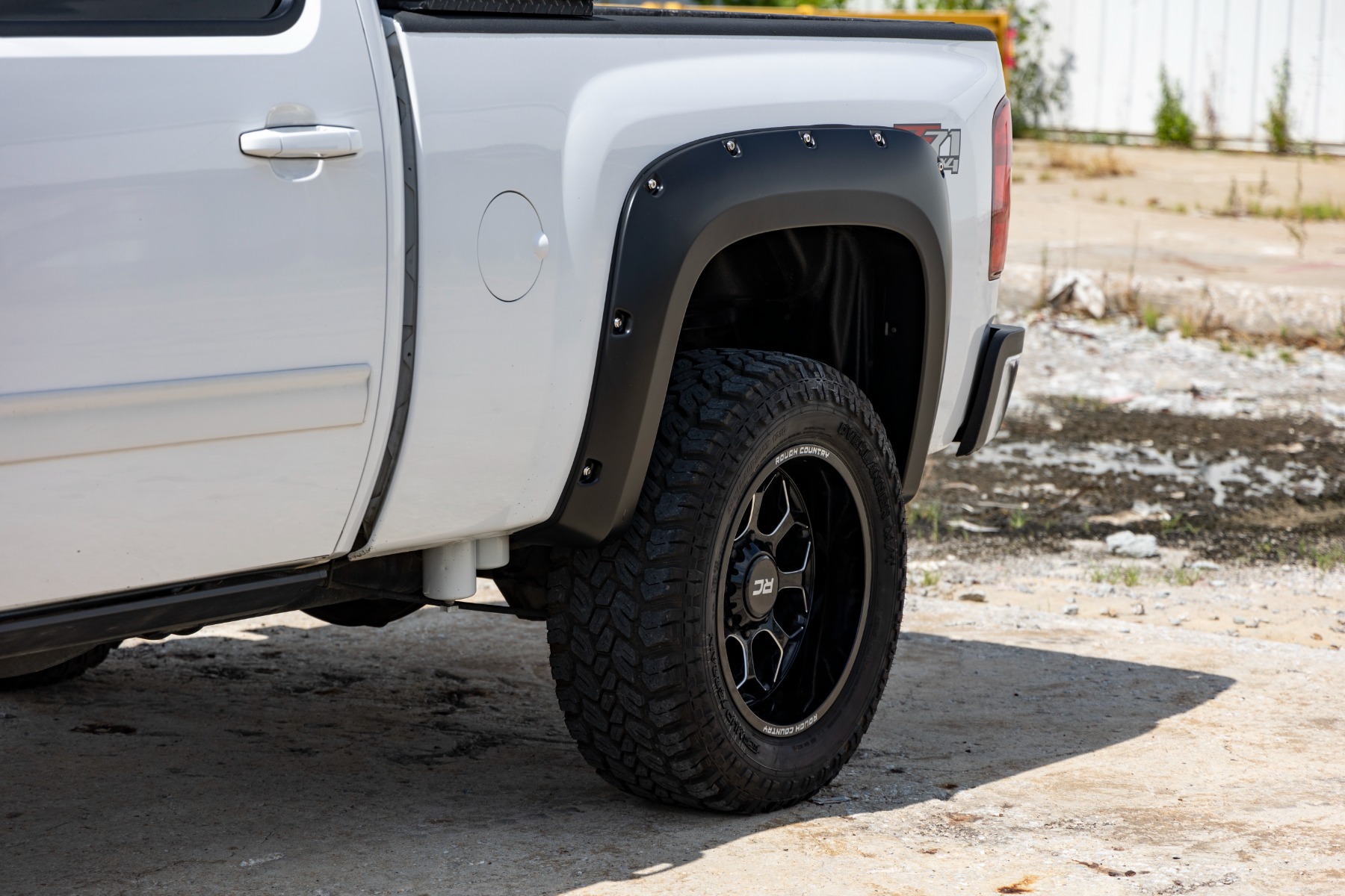 Rough Country Pocket Fender Flares GBA Black Chevy Silverado 1500/2500HD/3500HD (07-14)