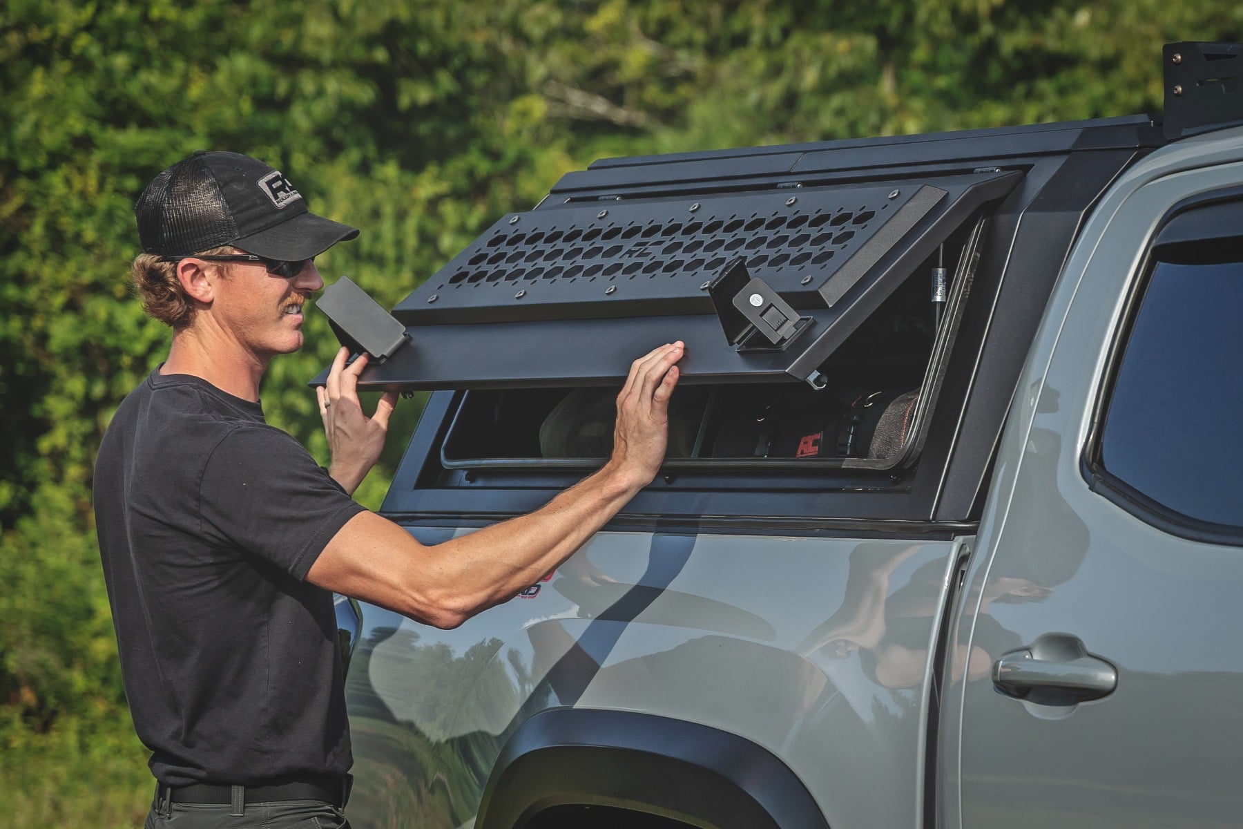 Rough Country Bed Cap Side Shelf Storage Bin Passengers Side Toyota Tacoma (16-23)